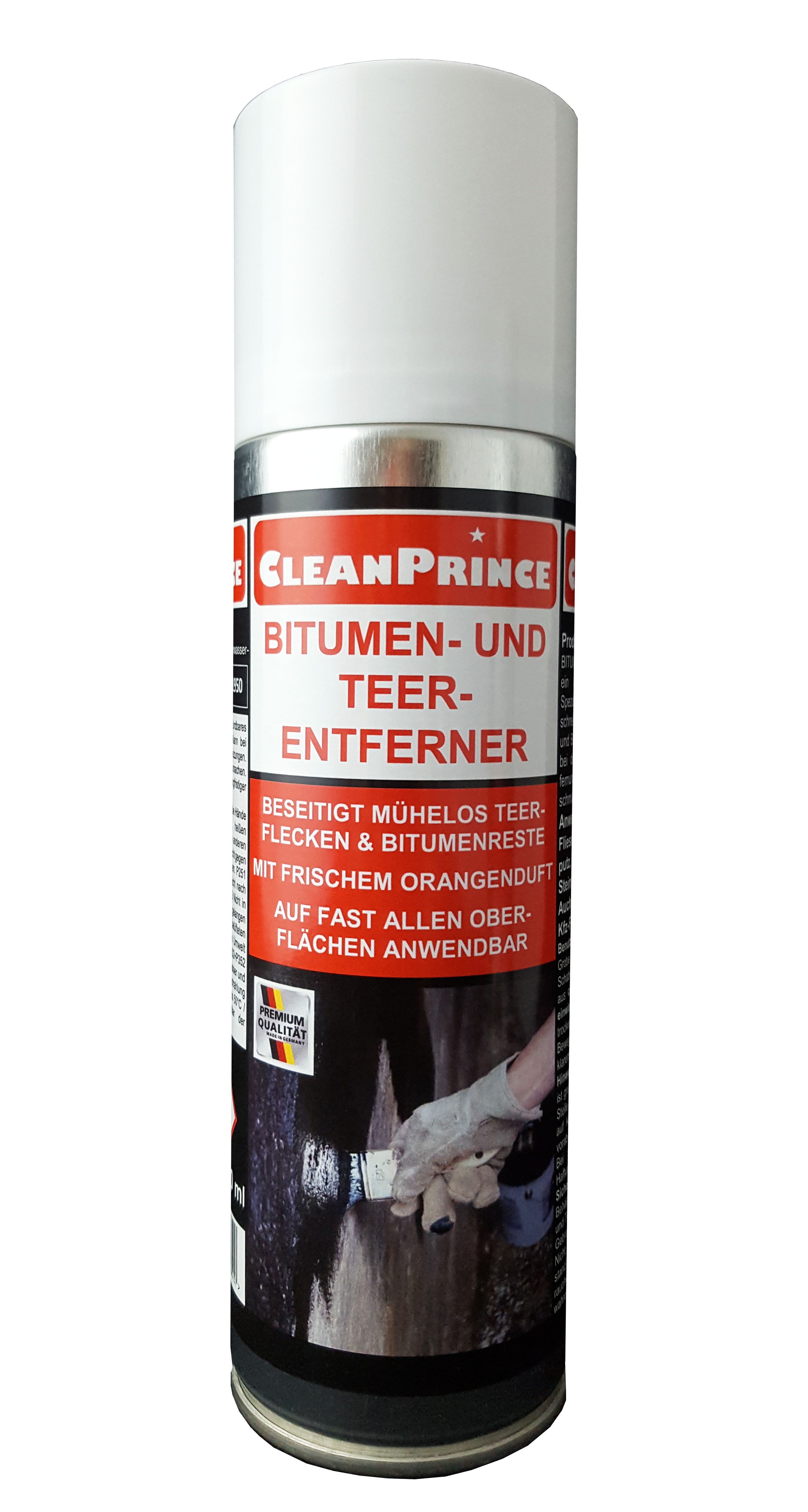 CleanPrince Spachtelmasse Bitumen- und Teer Reste - Entferner, Beseitigung von Teerspritzern und Bitumenresten
