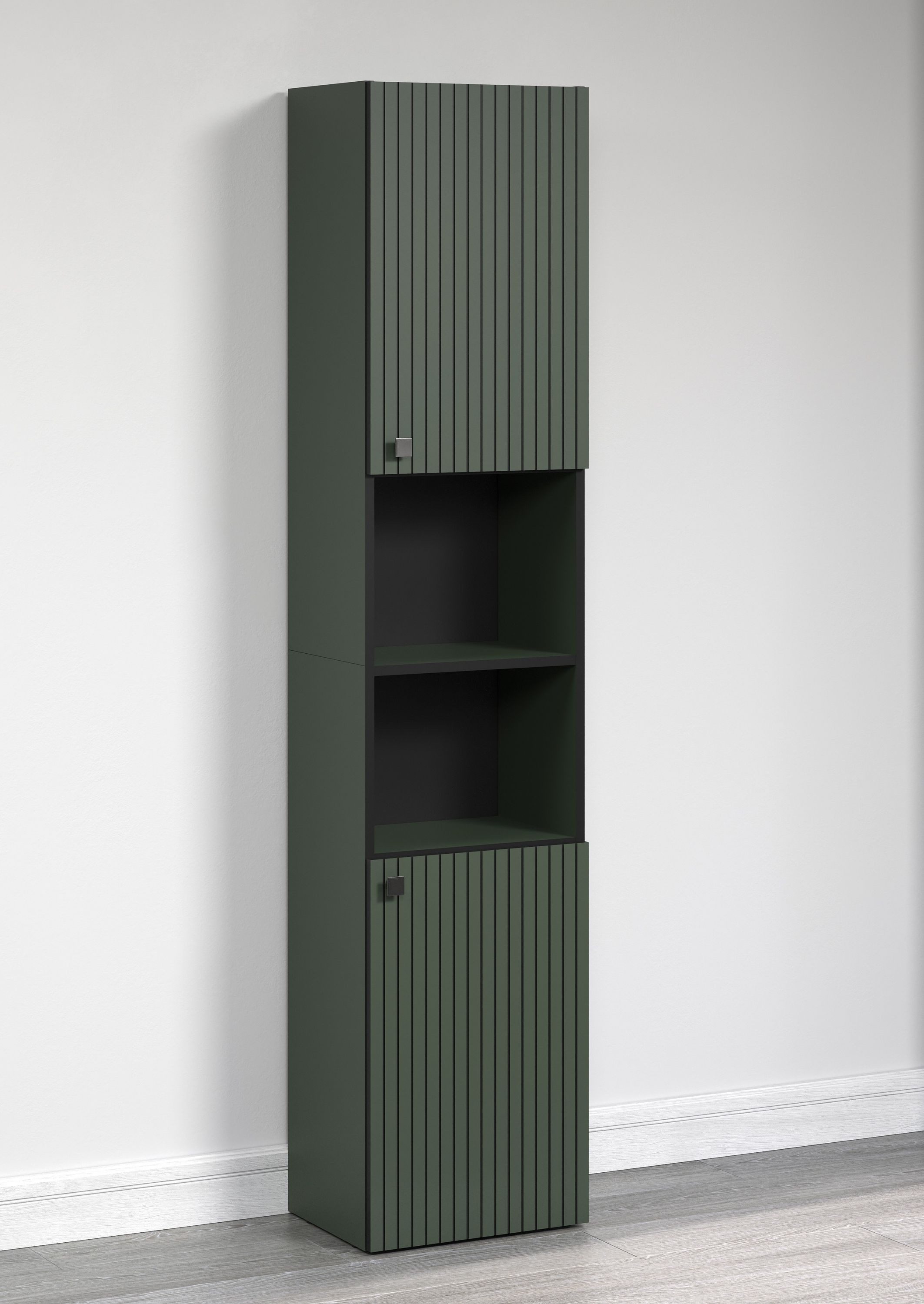 trendteam Hochschrank (Hochschrank) Badschrank Badhochschrank 40 x 186 x 31 cm