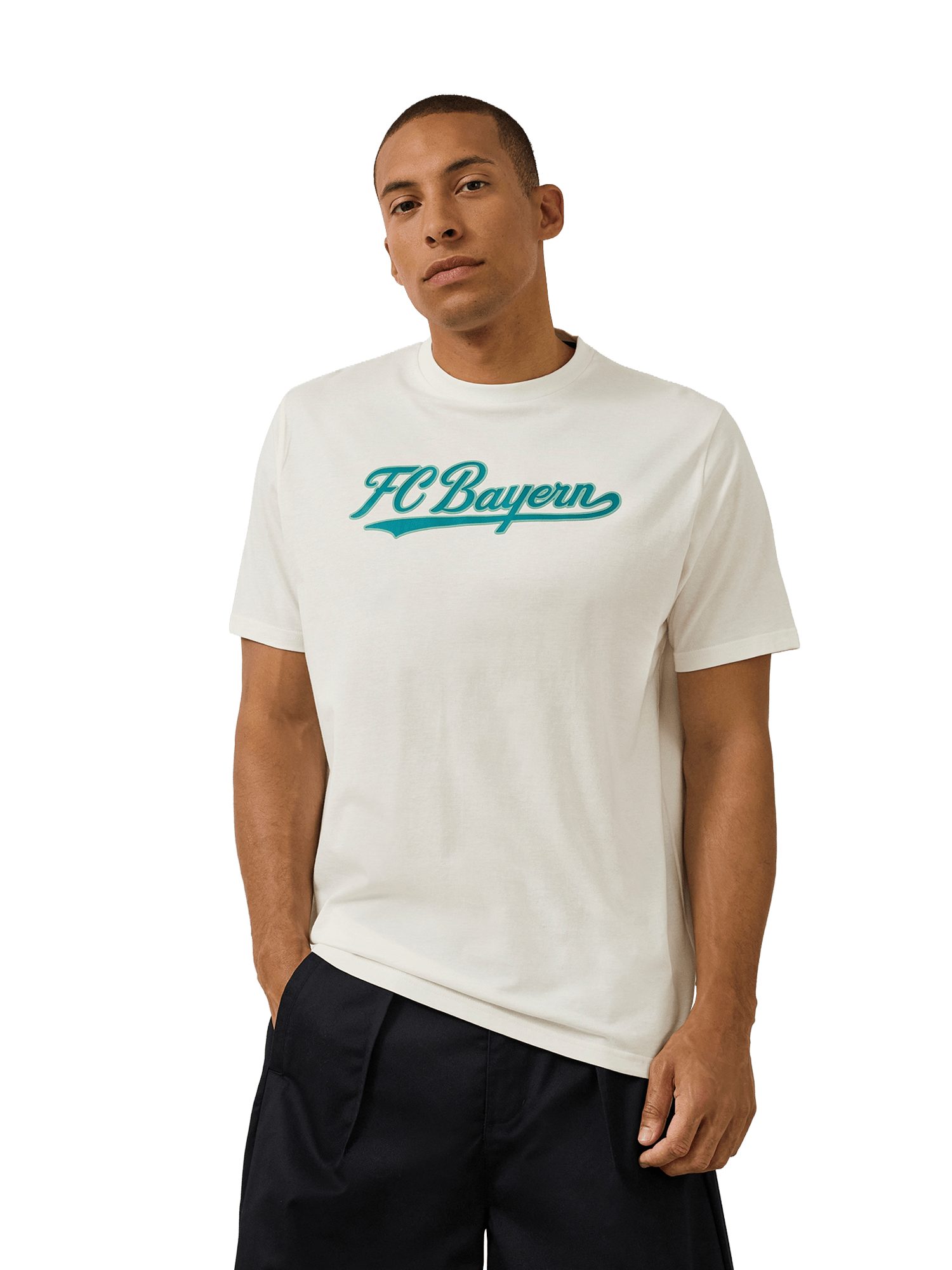 FC Bayern München T-Shirt FC Bayern München, T-Shirt Spring, Unisex, Off white