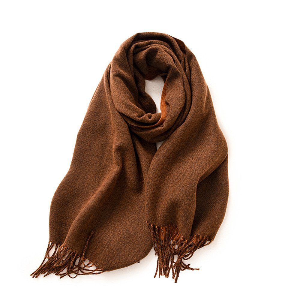 Modeschal Qualität,Neuer XDeer brown02 Stil Damen Schal,kuschelweich,Winter Poncho Schal