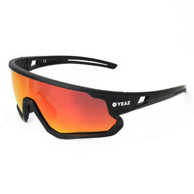 YEAZ Sportbrille SUNRISE sport-sonnenbrille black/red, Guter Schutz bei optimierter Sicht