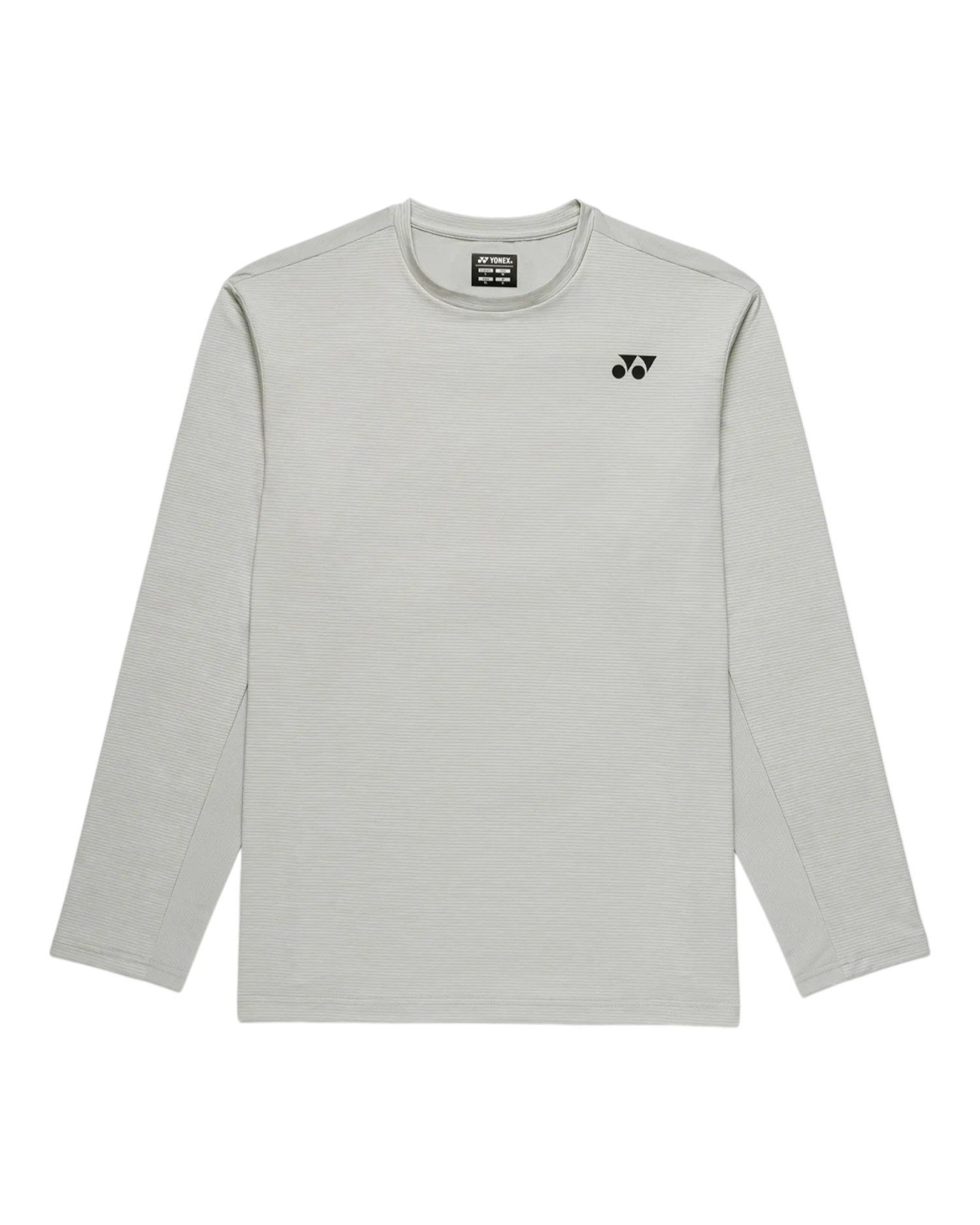 Yonex Langarmshirt Practice (100% Polyester) 2026 silbergrau Herren