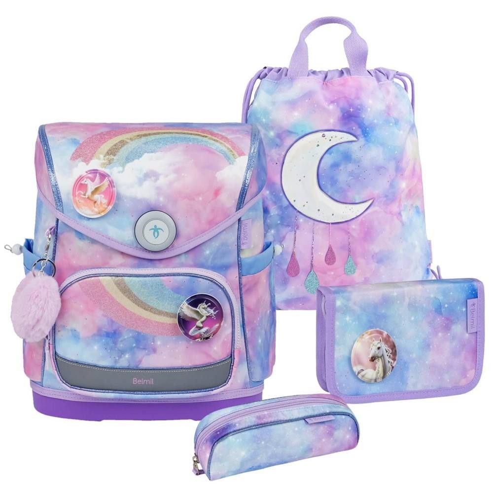 Belmil Schulranzen "Compact Plus" 2025 Premium Version, 4tlg. gefüllt, Set ab 1.Klasse, Grundschule, Einschulung, für Mädchen