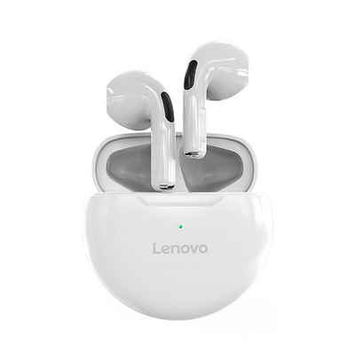 Lenovo HT38 mit Touch-Steuerung Bluetooth-Kopfhörer (True Wireless, Siri, Google Assistant, Bluetooth 5.0, kabellos, Stereo-Ohrhörer mit 250 mAh Kopfhörer-Ladehülle - Weiß)