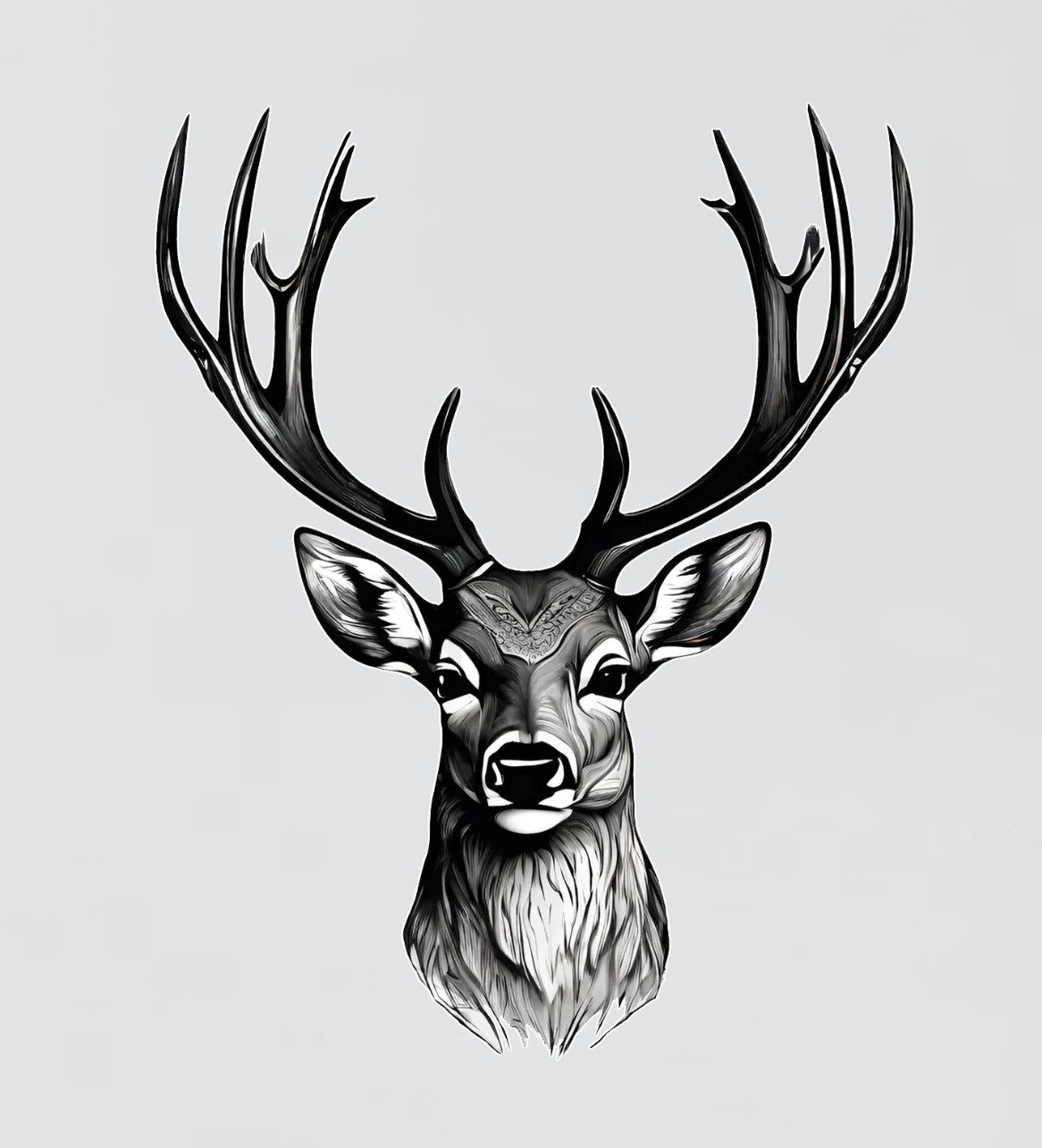 Baddery Print-Shirt Jäger T-Shirt: "Hirschkopf" - Geschenk für Jäger - Jagd günstig online kaufen