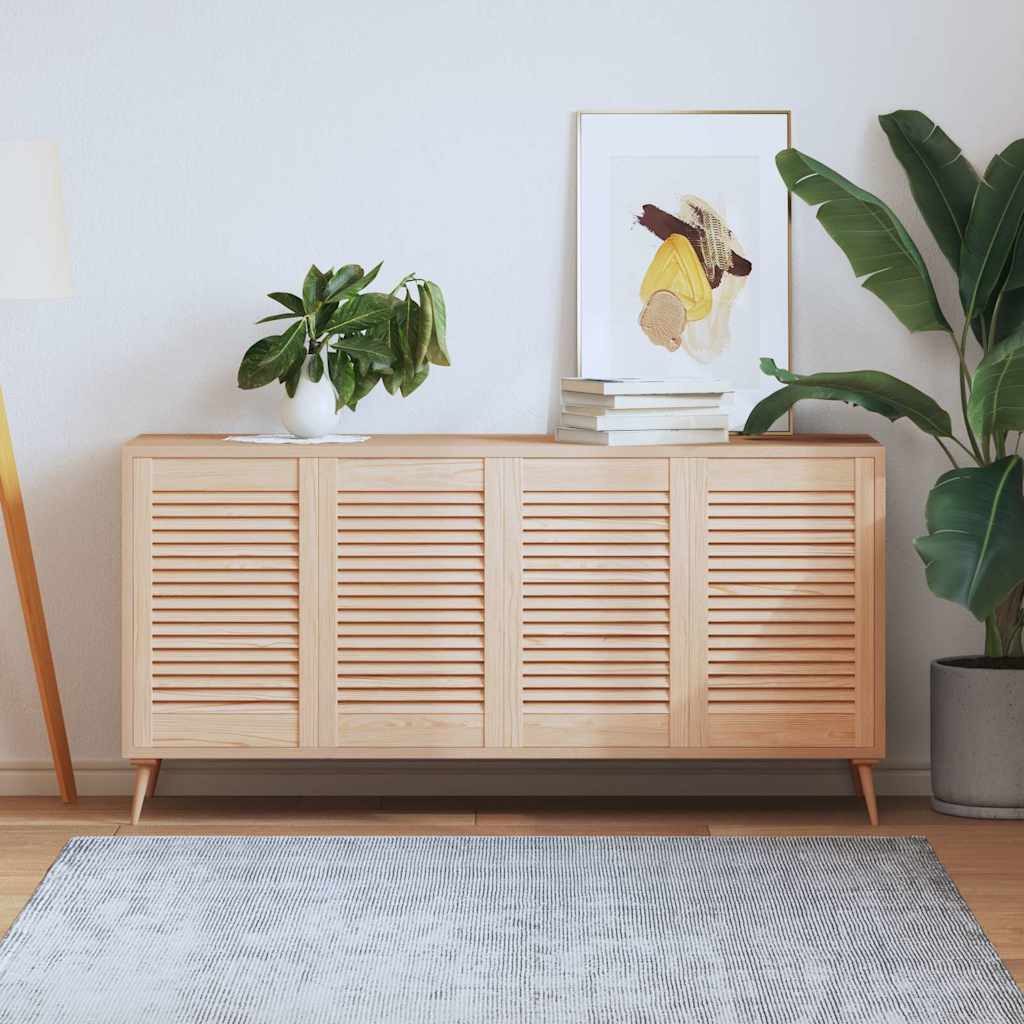 vidaXL Schranktür vidaXL Lamellierte Türen mit Tür 4 Stk. Natur 69 x 49,4 cm