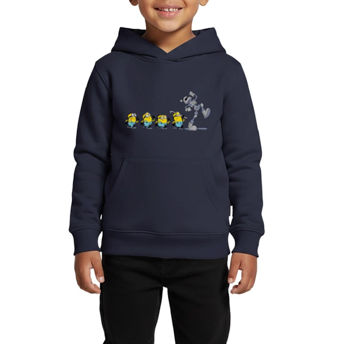 Hoodie Minions Marsch Mit Roboter Kinder Premium Hoodie