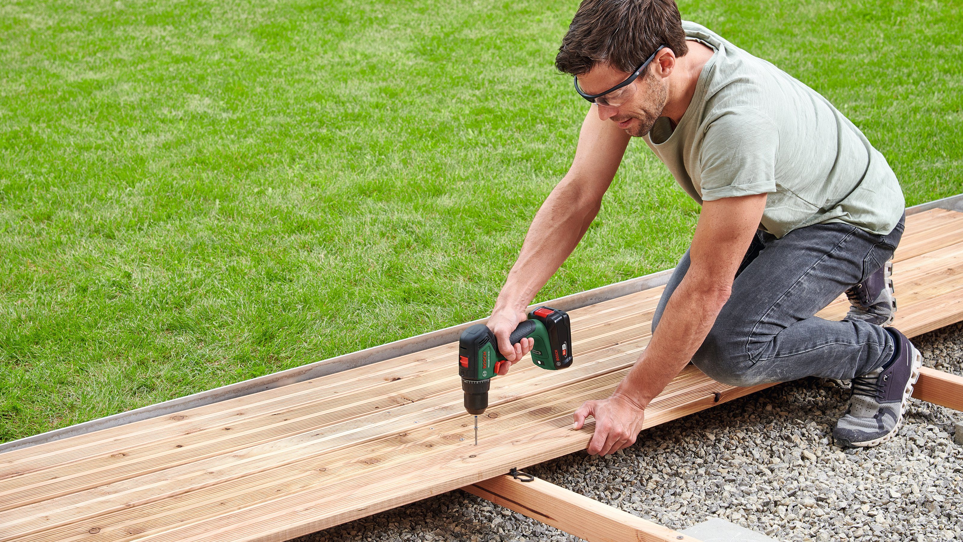 ohne Garden & System 18V-60, und Akku-Bohrschrauber UniversalDrill Akku Ladegerät, 18 Volt Home Bosch