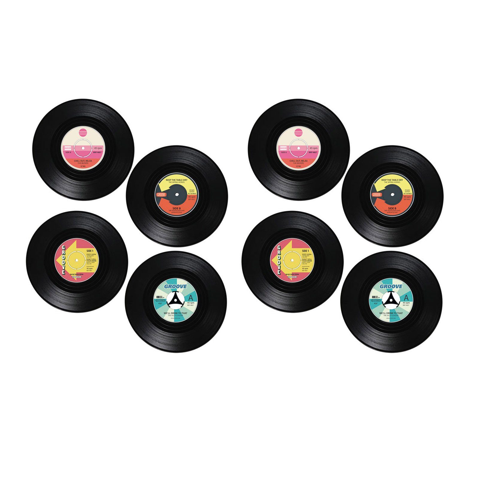 Glasuntersetzer Glas Untersetzer Vinyl Schallplatten Rund Tischuntersetzer