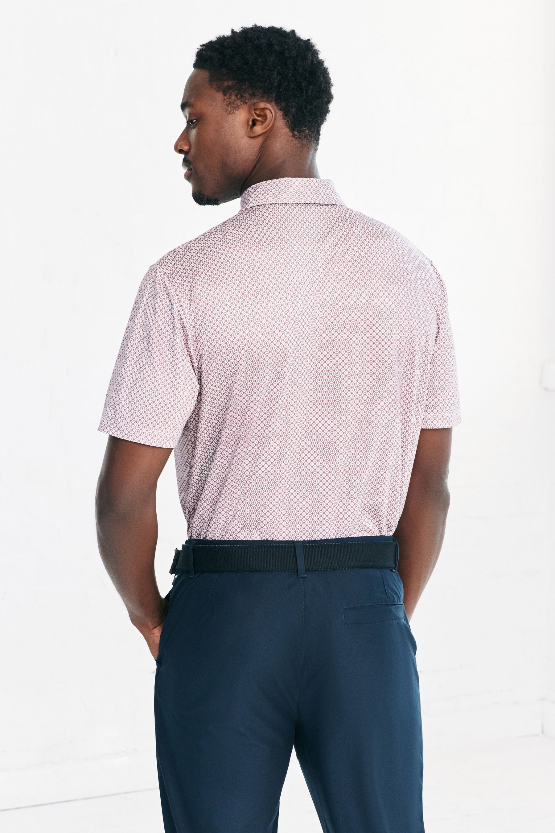 Next Poloshirt Active Golf Poloshirt mit geometrischem Print (1-tlg) günstig online kaufen