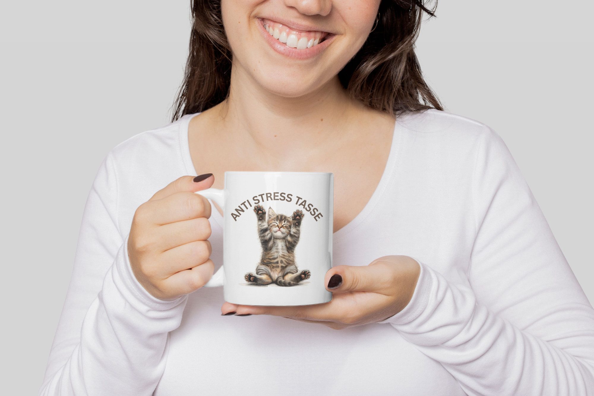 WS-Trend Tasse Anti Stress Baby Katze Kaffeetasse Teetasse Tasse Geschenkidee 325 ml, Keramik – Bild 3 von 4