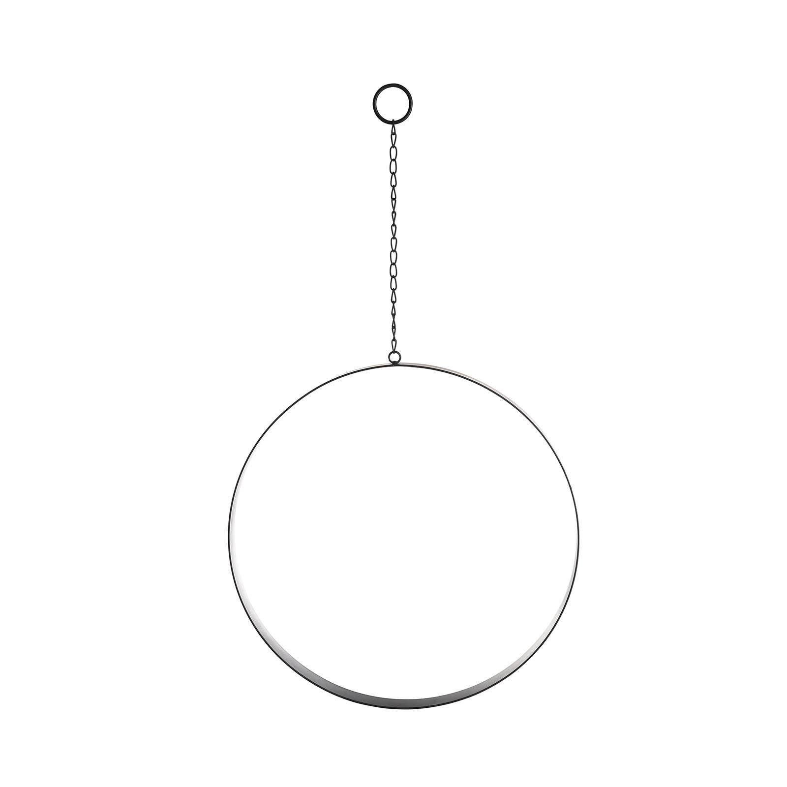 Depot Dekoobjekt Deko-Ring Vast (Packung, 1 Metallobjekt), aus Eisen, Ø 35 Zentimeter, L 35 Zentimeter Grau