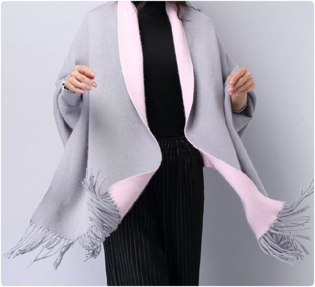 MyBeautyworld24 Poncho »Frauen Poncho mit Ärmeln Strickpullover Mantel« online  kaufen | OTTO