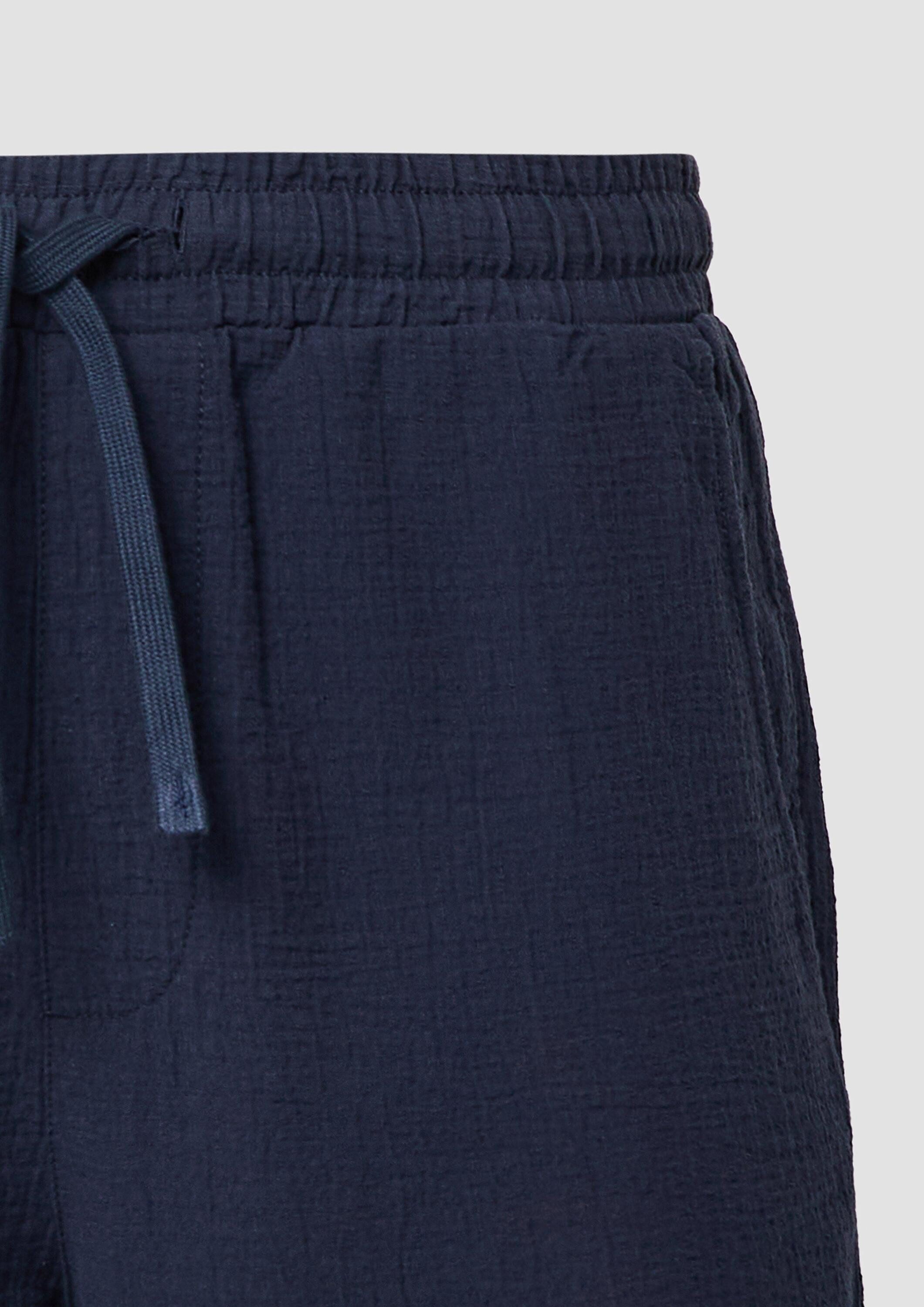 QS Shorts Bermuda Shorts aus Strukturkrepp