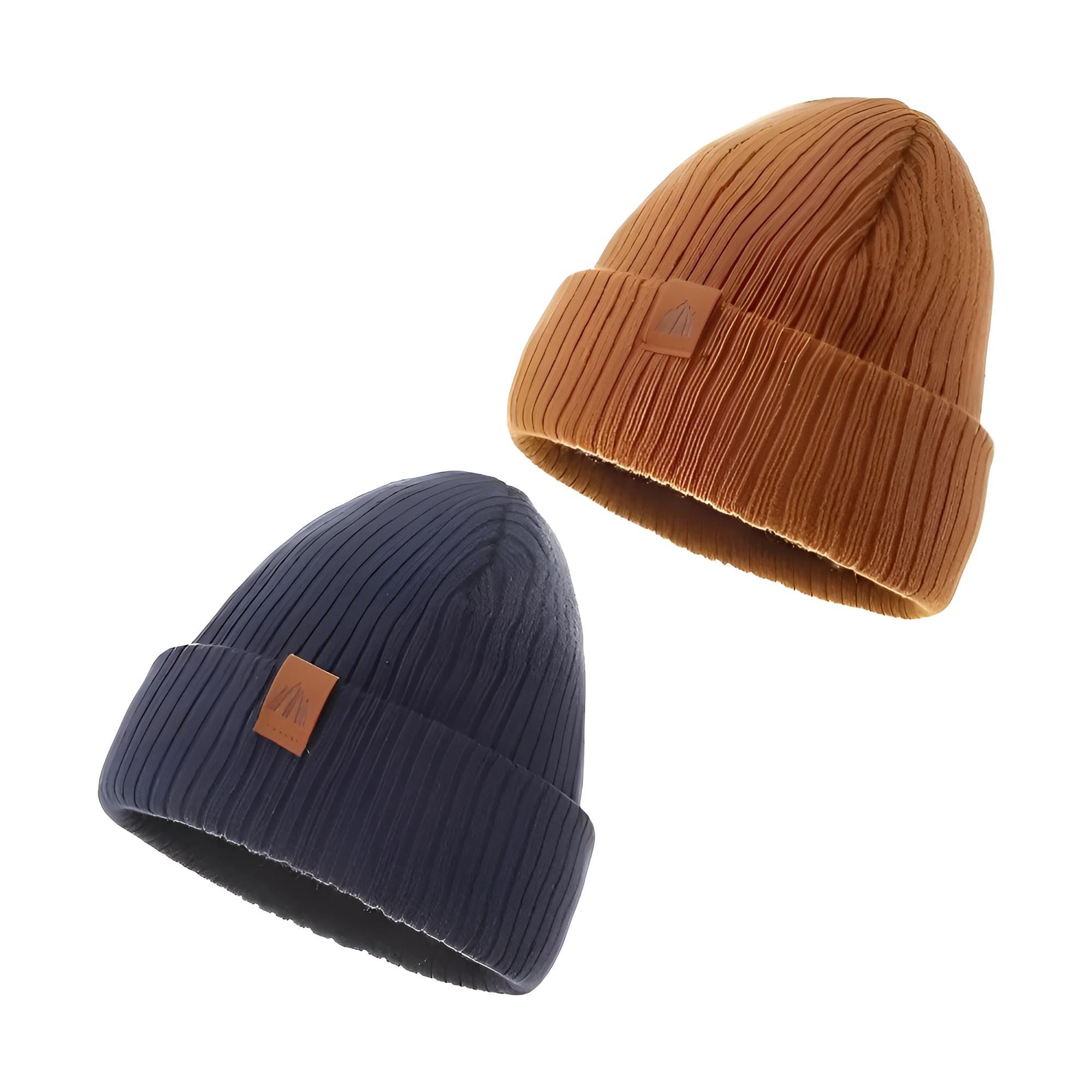 Diyarts Beanie (Vielseitiges Baby-Set, Kindermütze, 2-St., Kuschelige Eleganz für Kleine, Kinder) Leicht & Atmungsaktiv, Doppellagiges Acryl-Design, Wintermütze