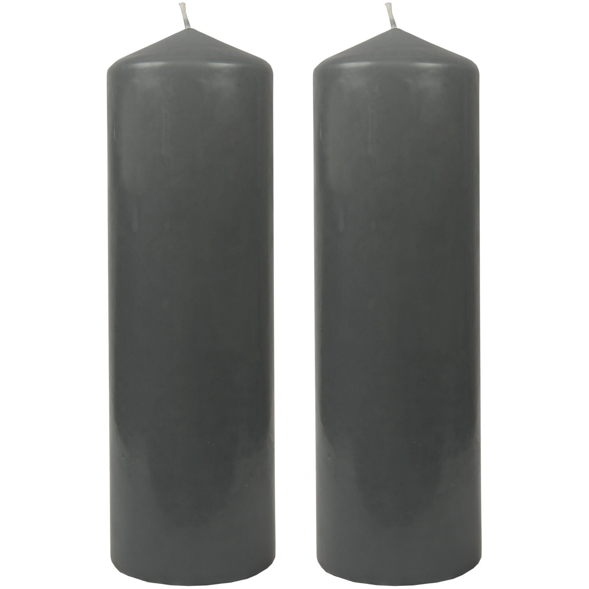 HS Candle Stumpenkerze Blockkerze (2-tlg), Wachskerzen Ø8cm x 25cm - Kerze in vielen Farben. € 19,99, (€ 10,00 pro 1 Stk).