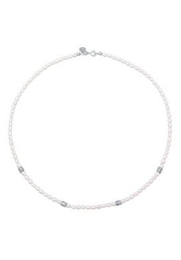 Elli Premium Perlenkette Süßwasserperlen Beads Nuggets 925 Silber