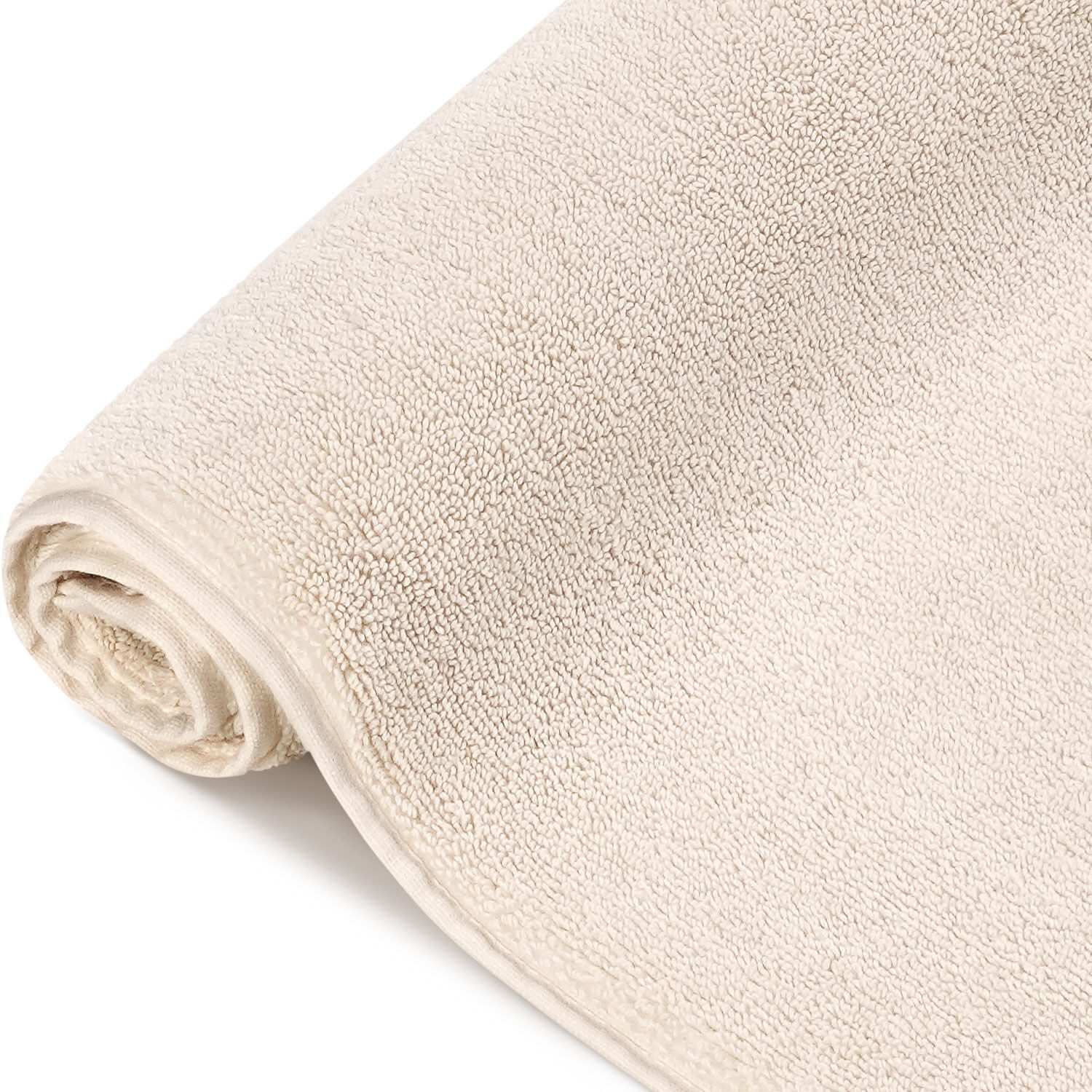 herzbach home Badematte Pura 50x70 cm, Baumwolle, Rechteckig, 1200g/m², Premium-Qualität, 100% Baumwolle, mit Logo Stickerei