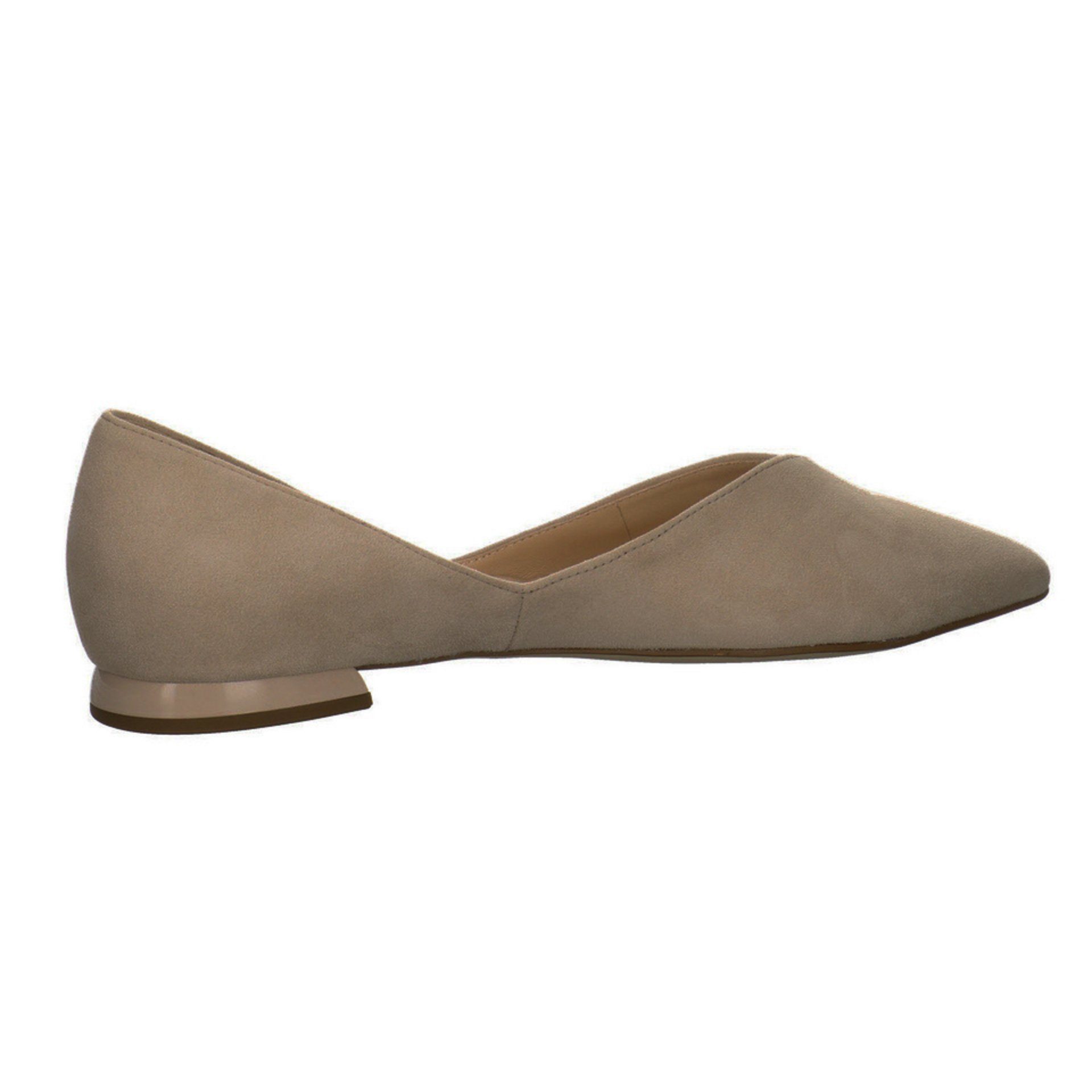 Högl Flats Veloursleder Ballerina Ballerinas taupe Ballerina Bequem Schuhe