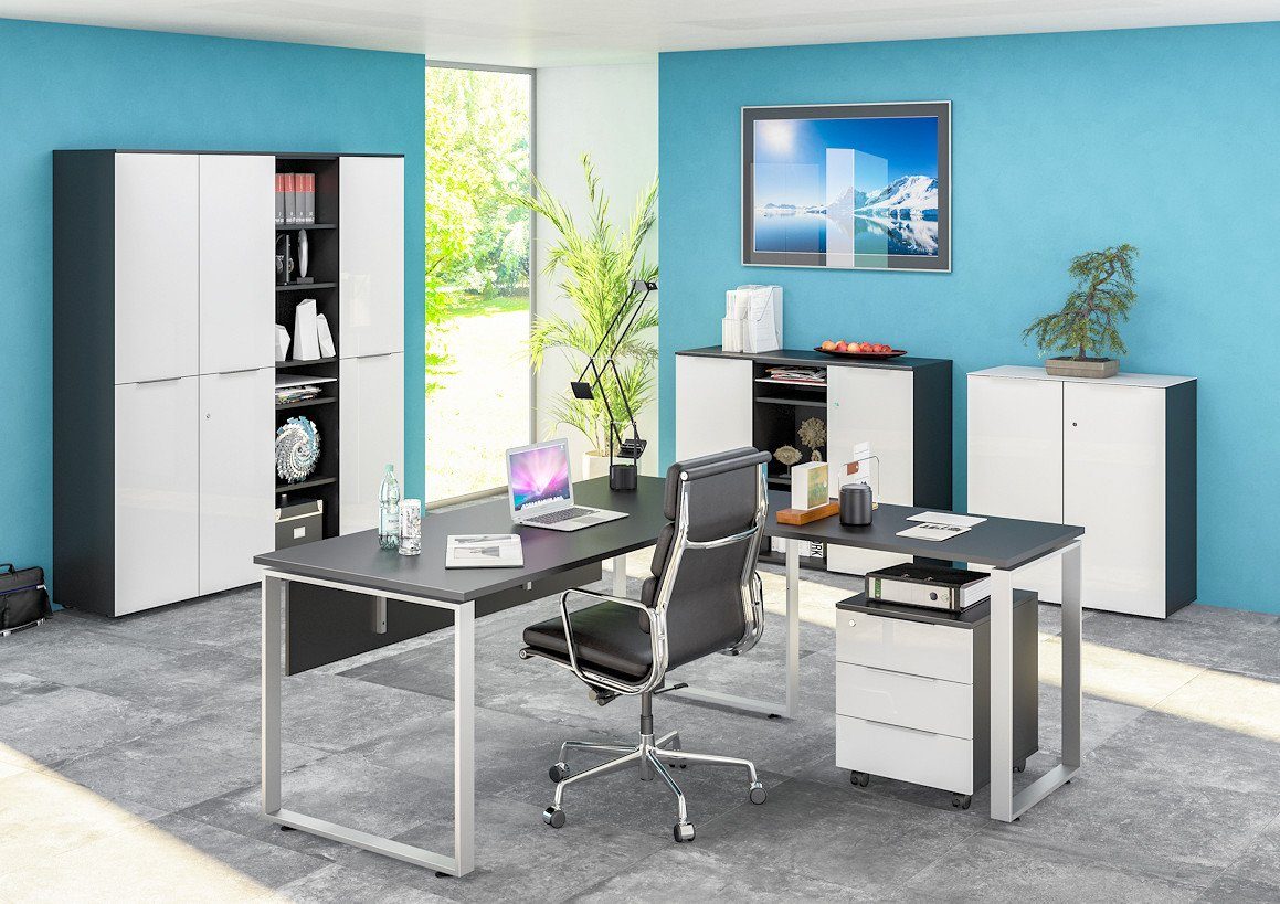 Maja Möbel Büromöbel-Set »TRENDO«, abschließbare Büroschränke,  wechselseitig montierbarer Winkelschreibtisch online kaufen | OTTO