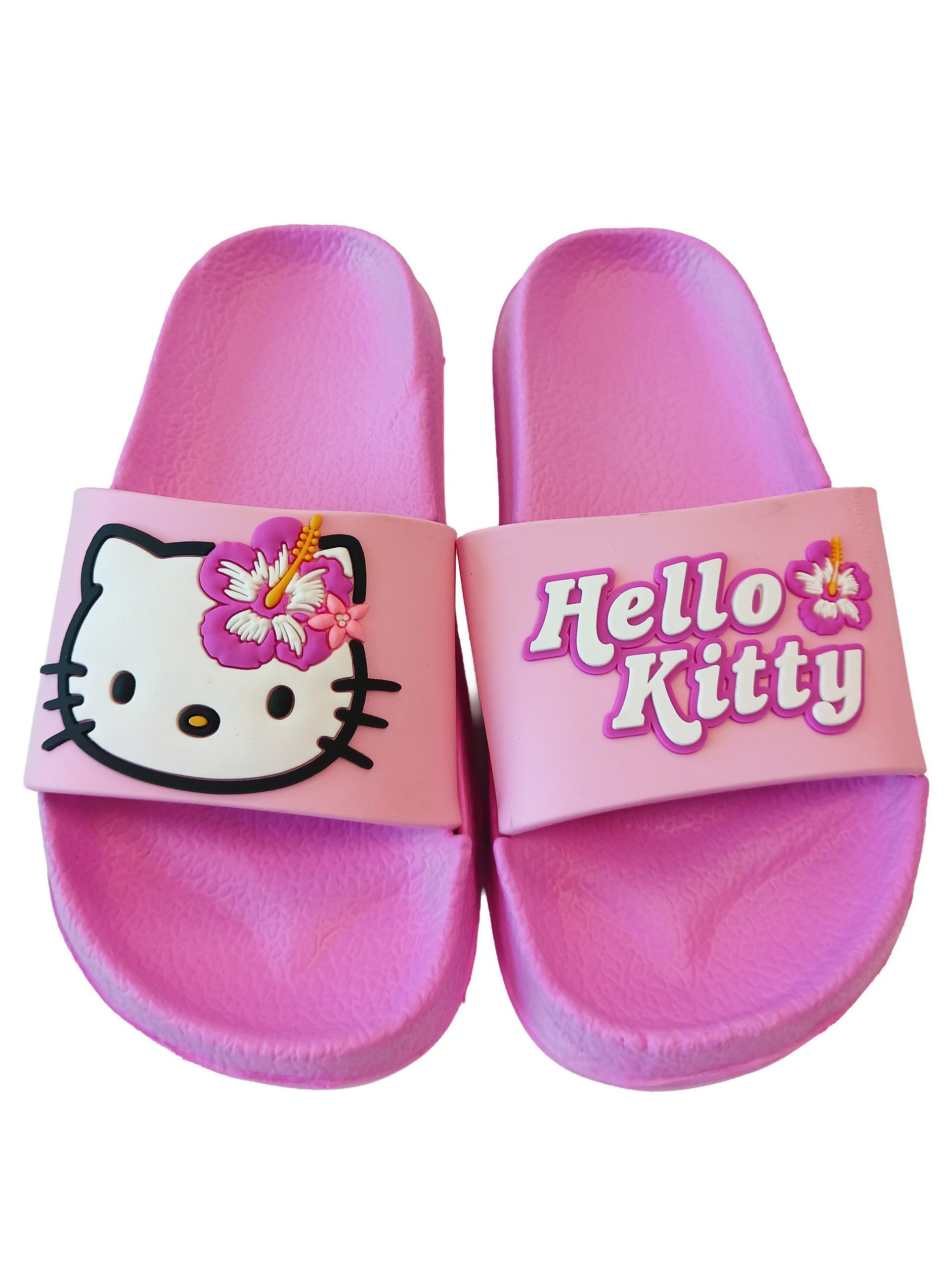 United Labels® Hello Kitty 3D Badelatschen Flower Badeschlappen Badesandalen Badesandale