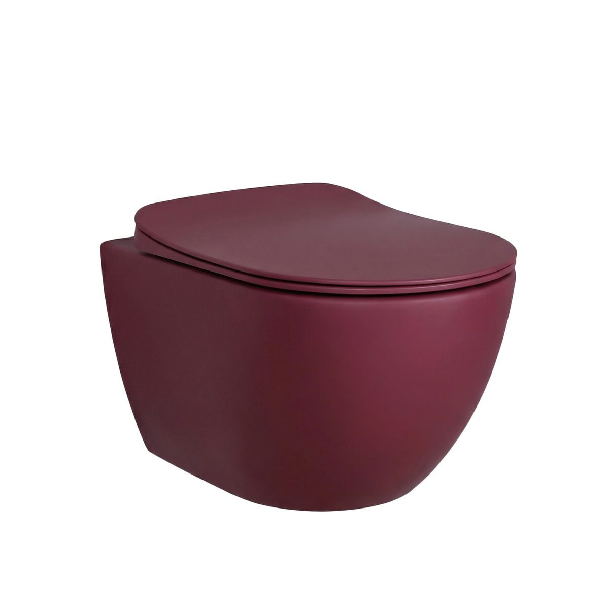Creavit Tiefspül-WC RIMOFF mit & ohne Bidet‑Funktion – Hänge‑WC aus Sanitärkeramik, Wandmontage, Abgang Spülrandlos, wassersparend, Toilette in verschiedene Farben, antibakteriell, Softclose‑Sitz