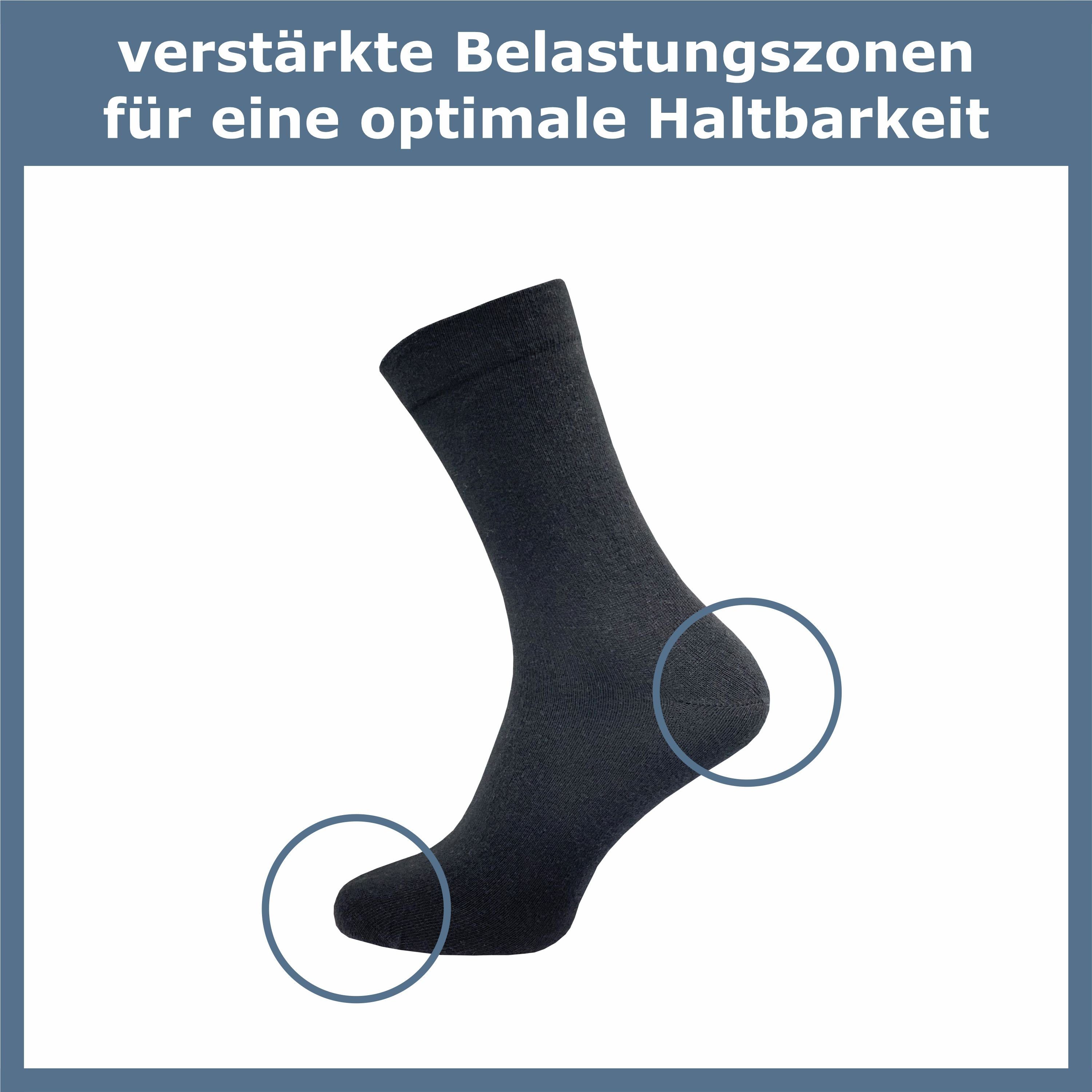 Moyel Diabetikersocken Damen 8 Paar - Ohne Gummibund Größe 39-42 Bunt