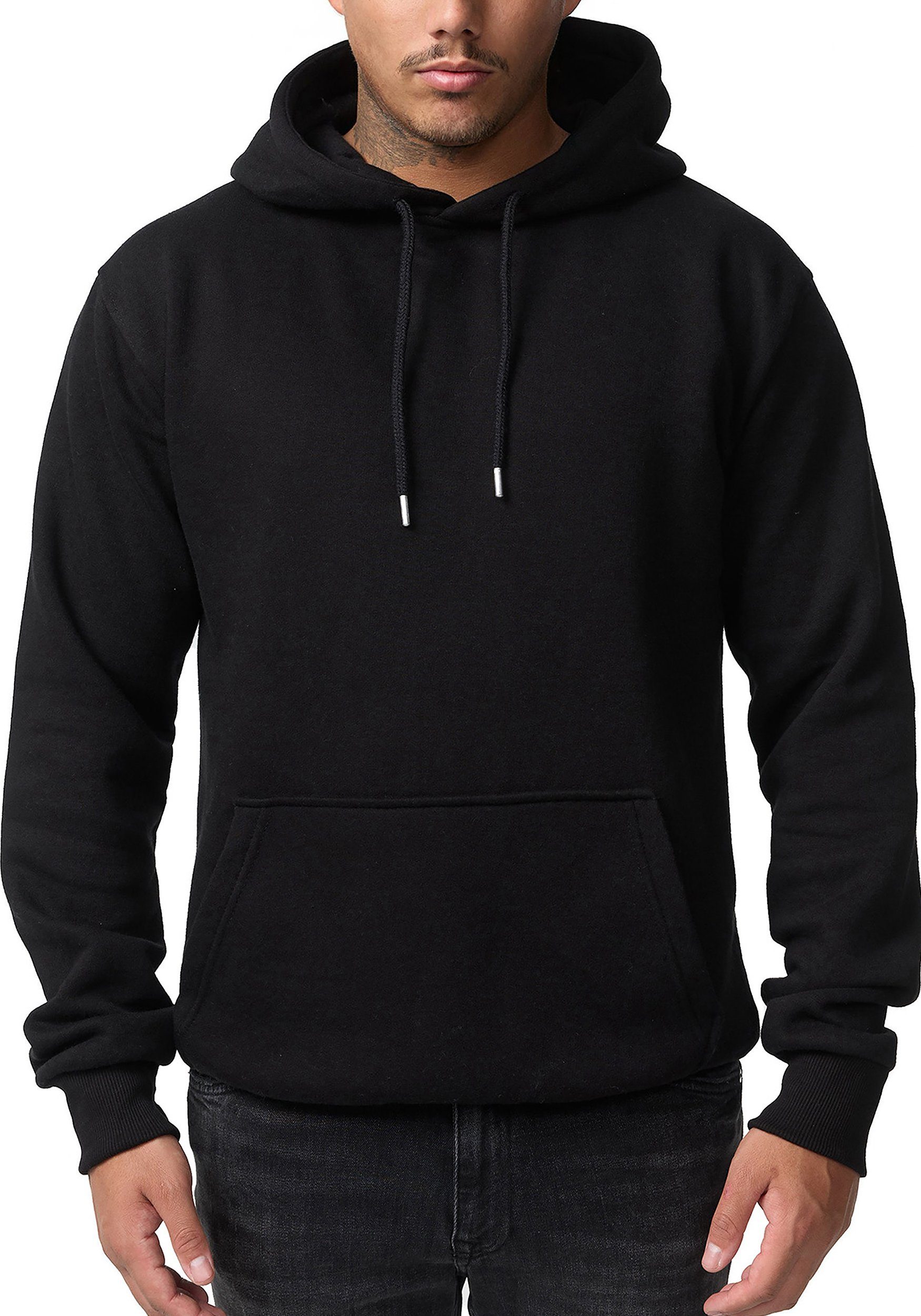 Smith & Solo Kapuzensweatshirt Hoodie Herren Kapuzenpullover (1-tlg) Baumwollmischung