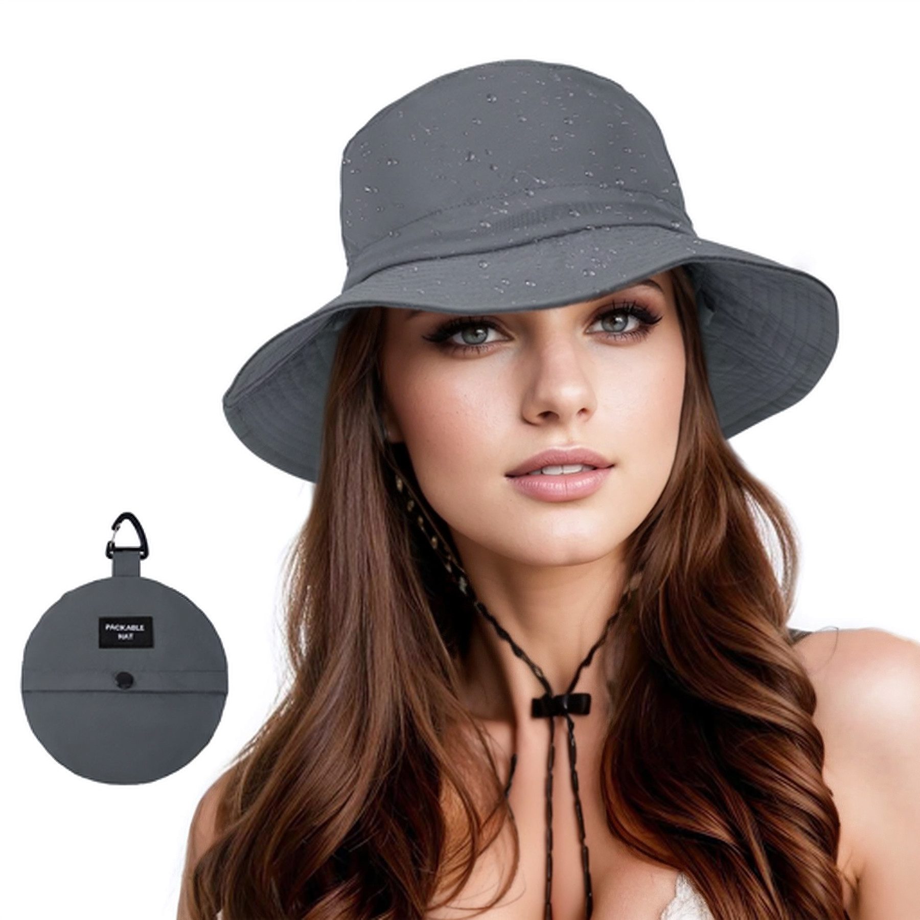 Bextsrack Sonnenhut Faltbar Wasserdicht Fischerhut Regenhut Anglerhut Sonnenhut Sommerhut Für Männer und Frauen