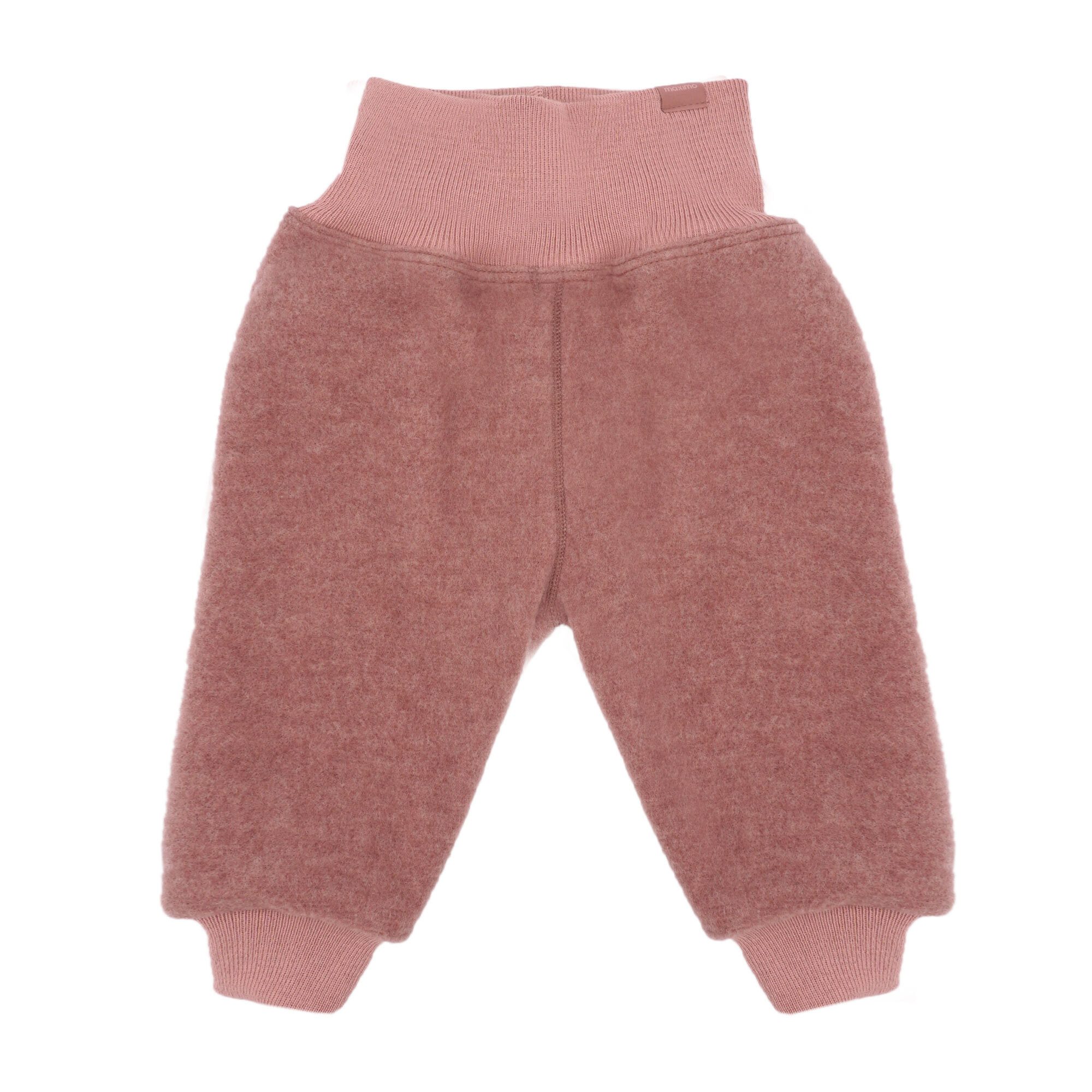 Stoffhose GOTS BABY-Pumphose, Wollfleece Strickbündchen