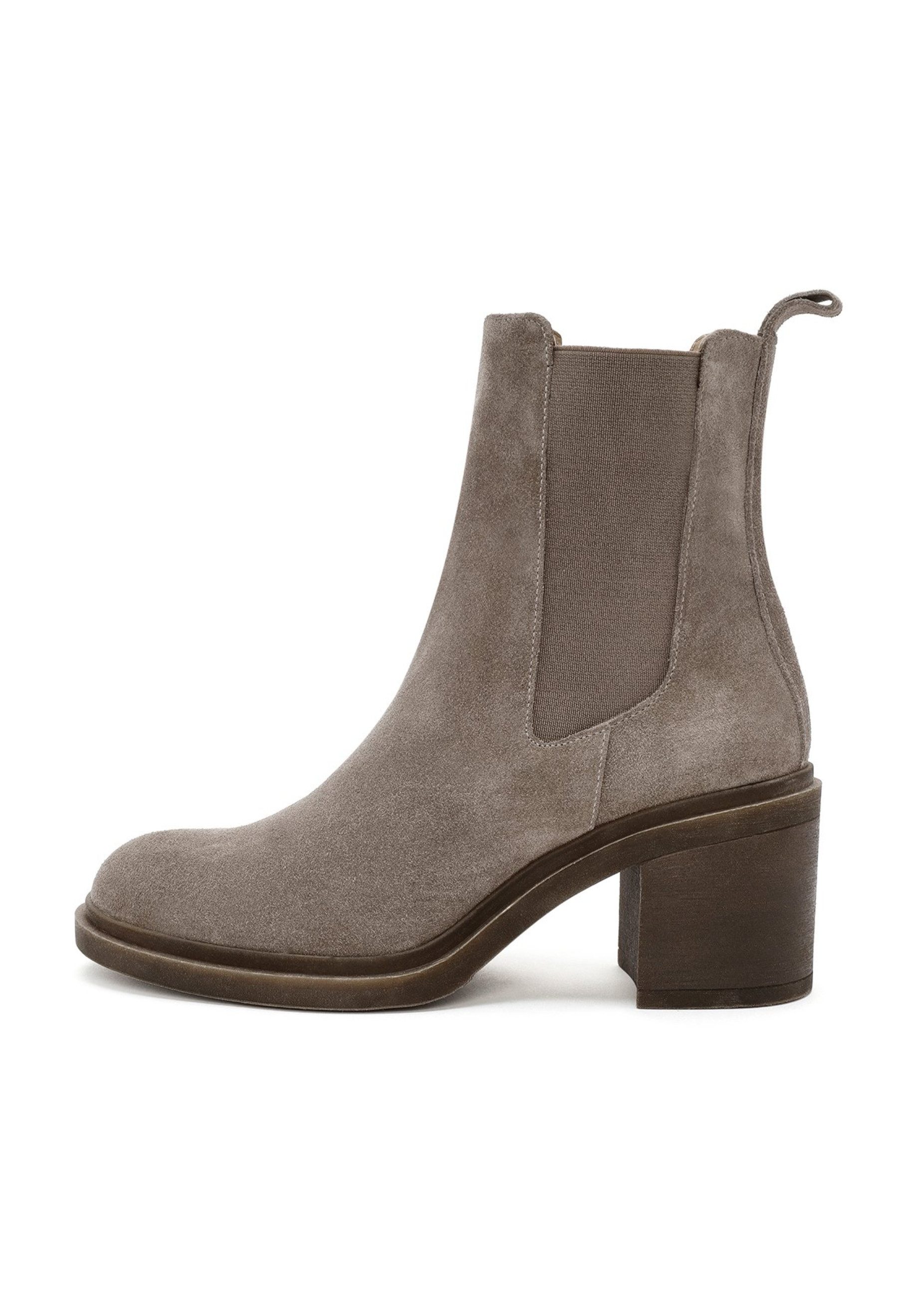 Chelsea-Stiefel aus Veloursleder Chelseaboots
