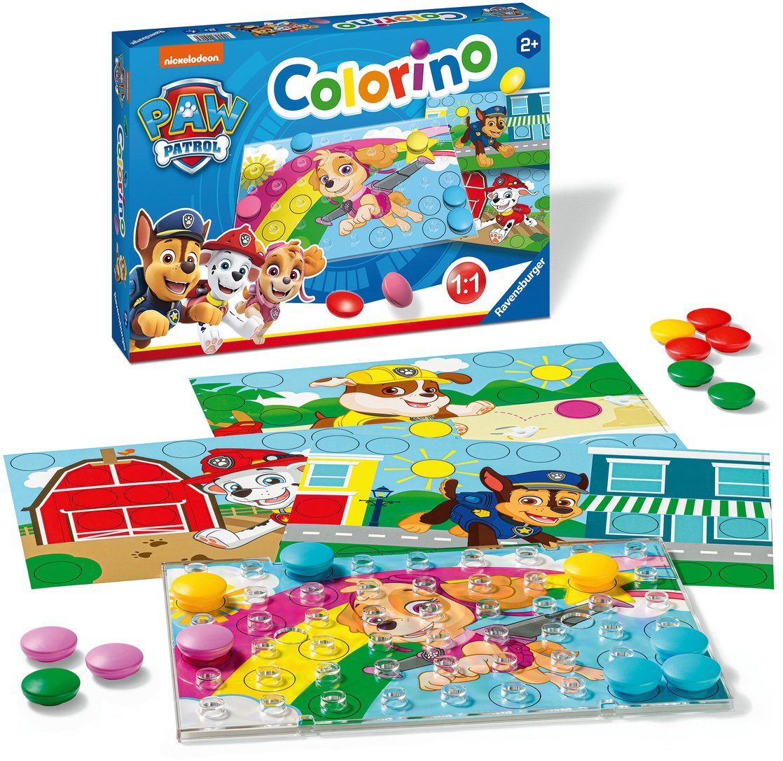 Ravensburger Spiel PAW Patrol, Colorino, Kinderspiel, Made in Europe