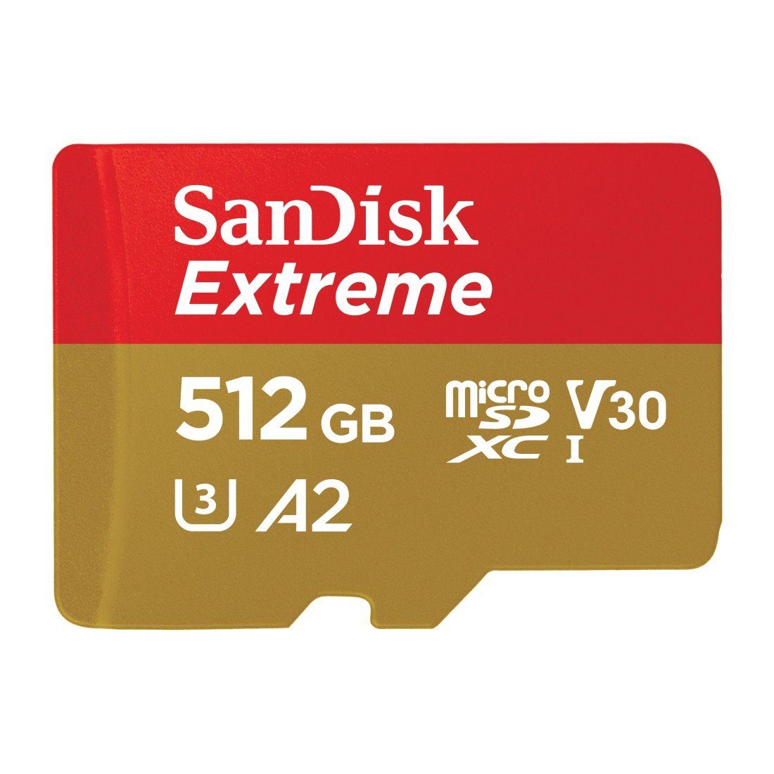 Sandisk microSDXC Extreme, Adapter, 1 Jahr RescuePRO Deluxe Speicherkarte (512 GB, UHS Class 3, 190 MB/s Lesegeschwindigkeit)