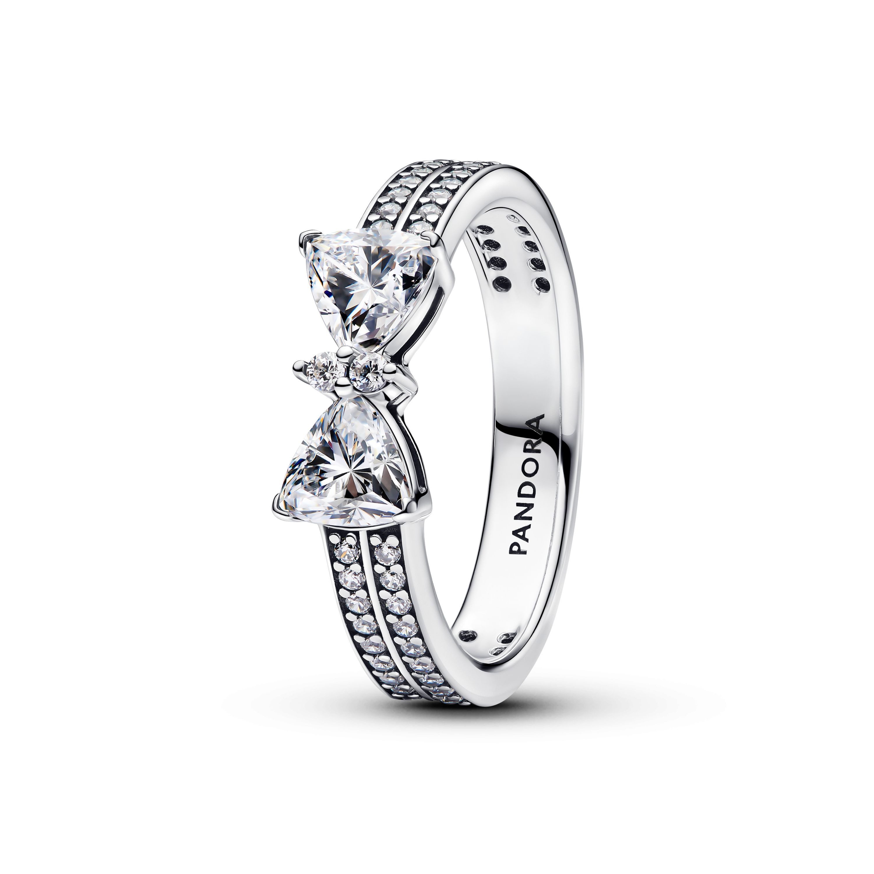 Pandora Silberring Pandora funkelnder Schleifen-Ring 193552C01-54 Silber