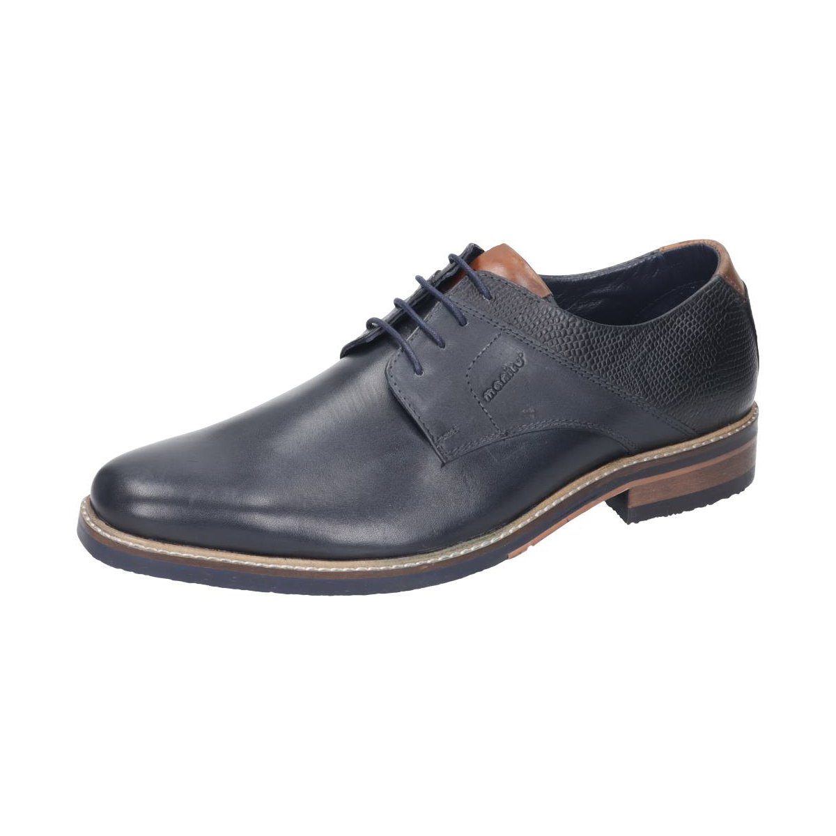 Manitu Manitu eleganter Schnürschuh dunkelgrau große Größen Schnürschuh