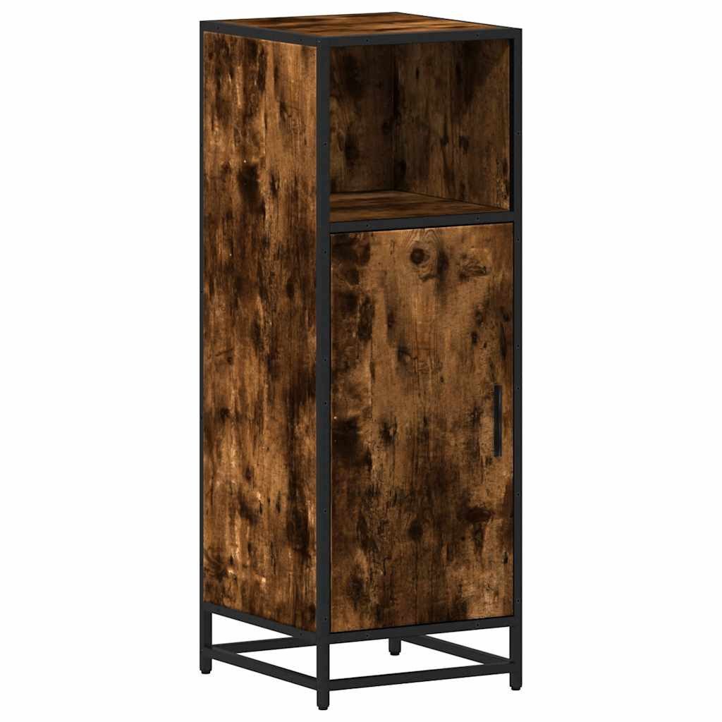 vidaXL Badezimmer-Set Badschrank Räuchereiche 35x37,5x100 cm günstig online kaufen