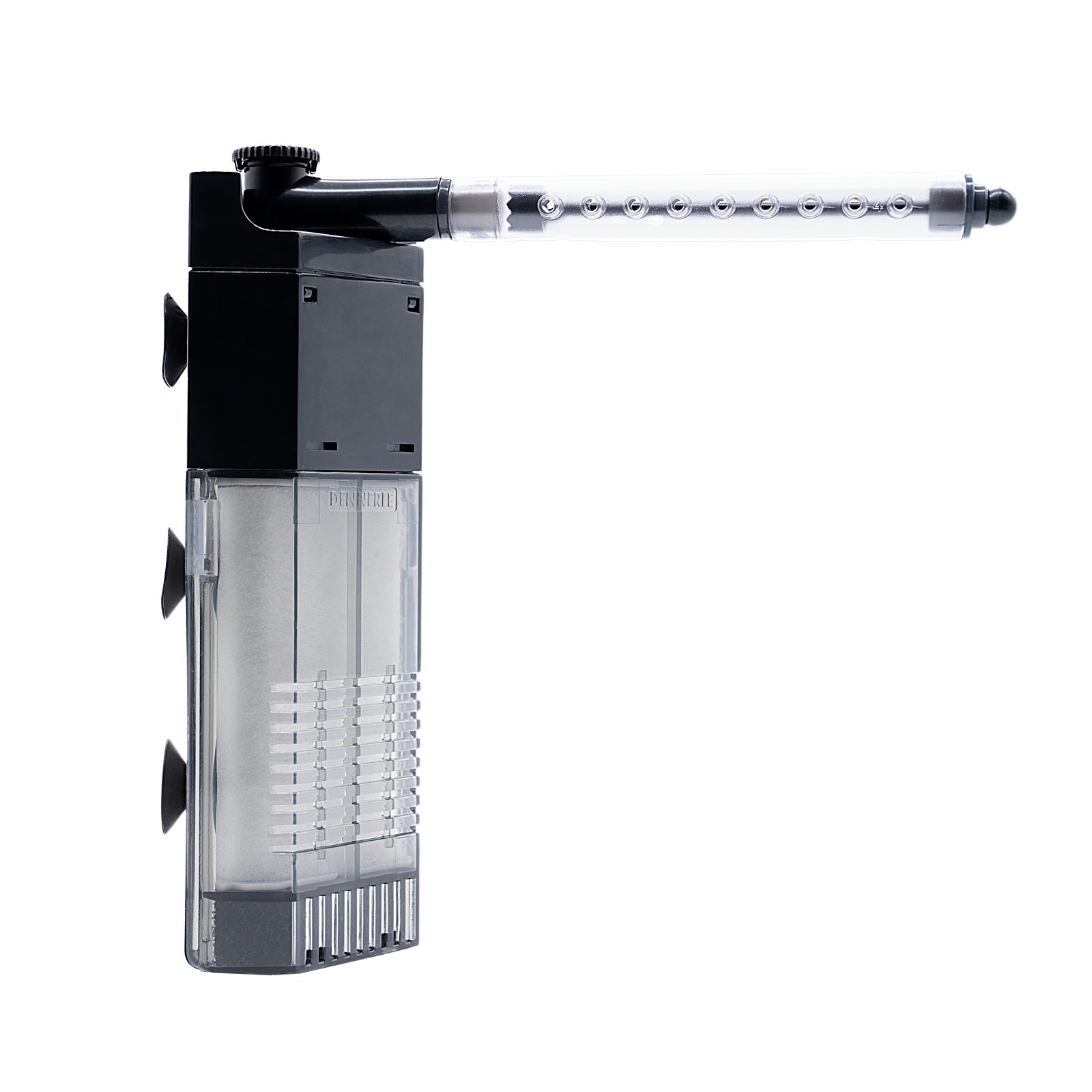 DENNERLE Aquariumfilter Corner Filter (Eckfilter), Innenfilter, bis 40 l Aquariengröße, Förderleistung: 150 l/h