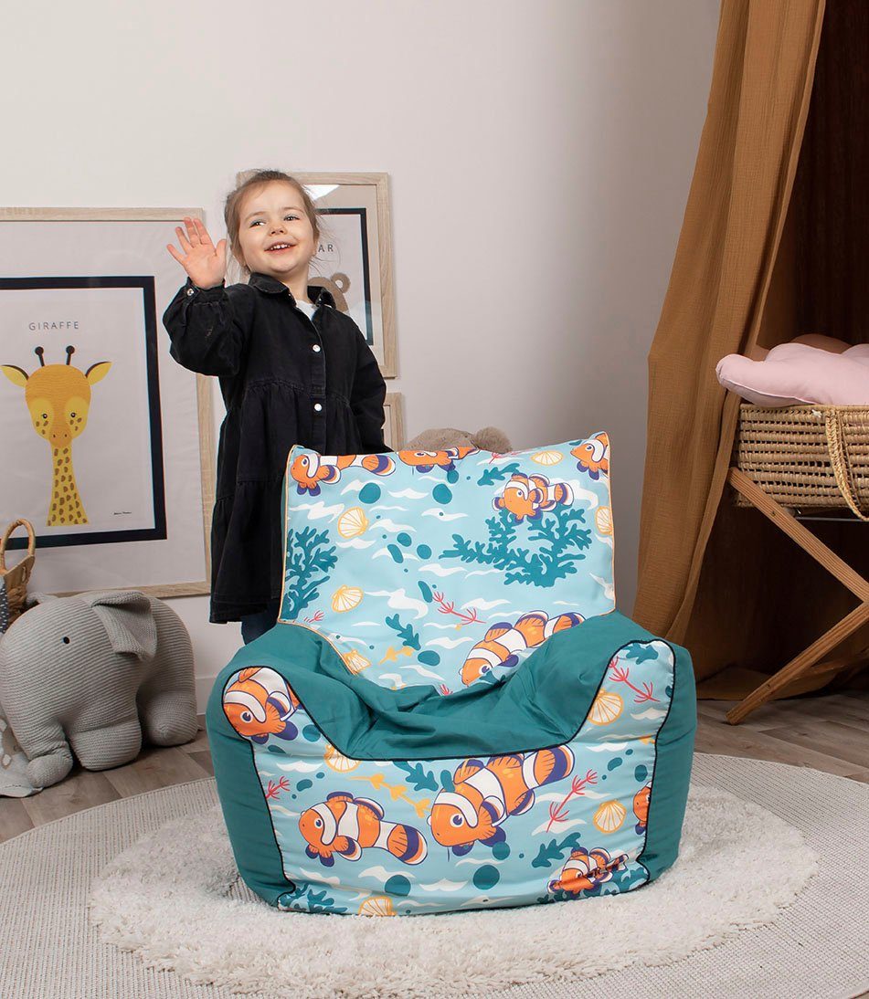 Knorrtoys® Sitzsack Kinder; für in Europe Made Junior, Clownfish