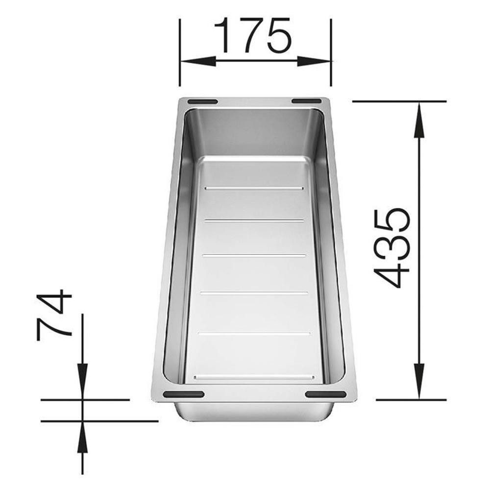 Blanco Einbauspüle Multifunktionsschale Edelstahl, 227689