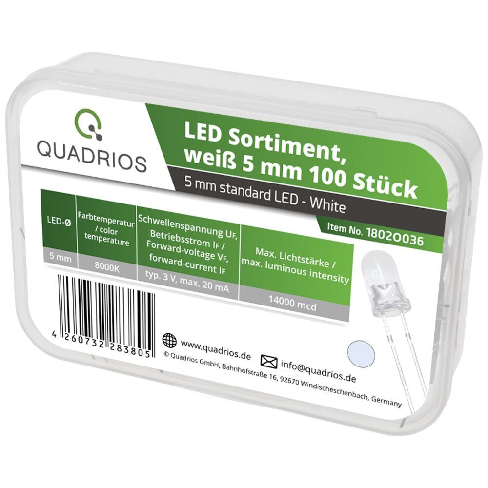 Quadrios LED-Leuchtmittel Quadrios LED-Sortiment V 3.0 Kaltweiß mA 20