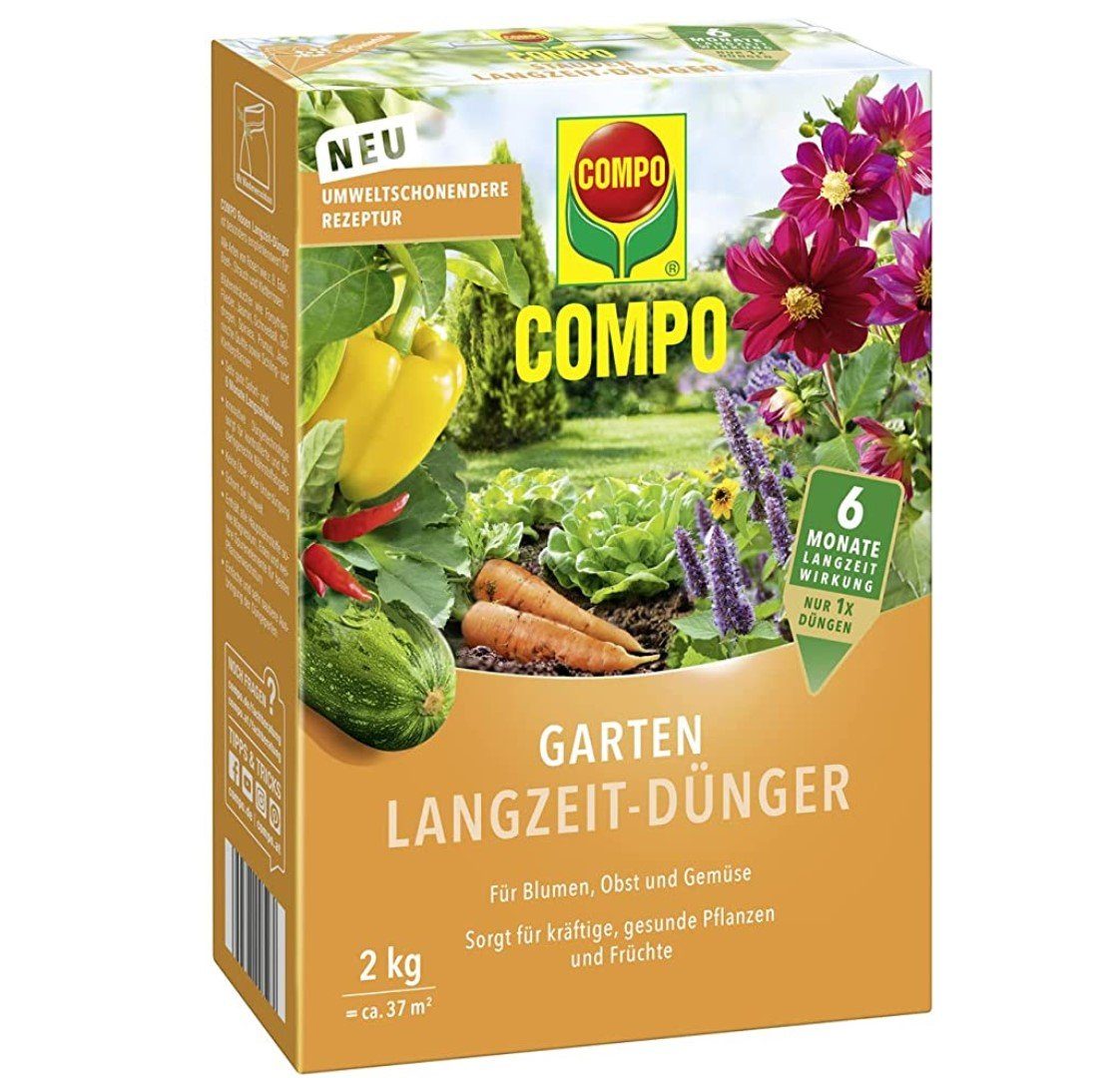 Pflanzendünger COMPO Garten Langzeitdünger, 2 Kg