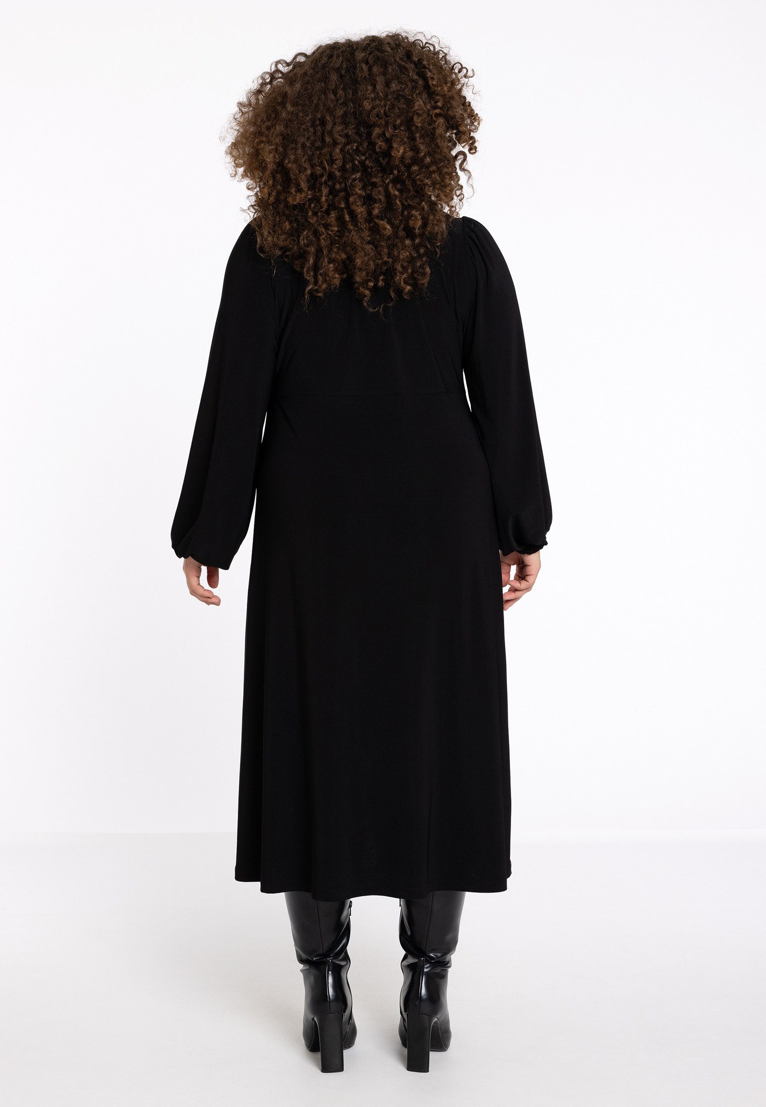 YOEK A-Linien-Kleid Damen Kleid mit Langarm günstig online kaufen