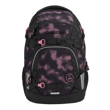 coocazoo Schulranzen Schulrucksack-Set MATE Pink Illusion 2-teilig (Rucksack, Mäppchen), ergonomisch, reflektiert, Körpergröße: 135 - 180 cm