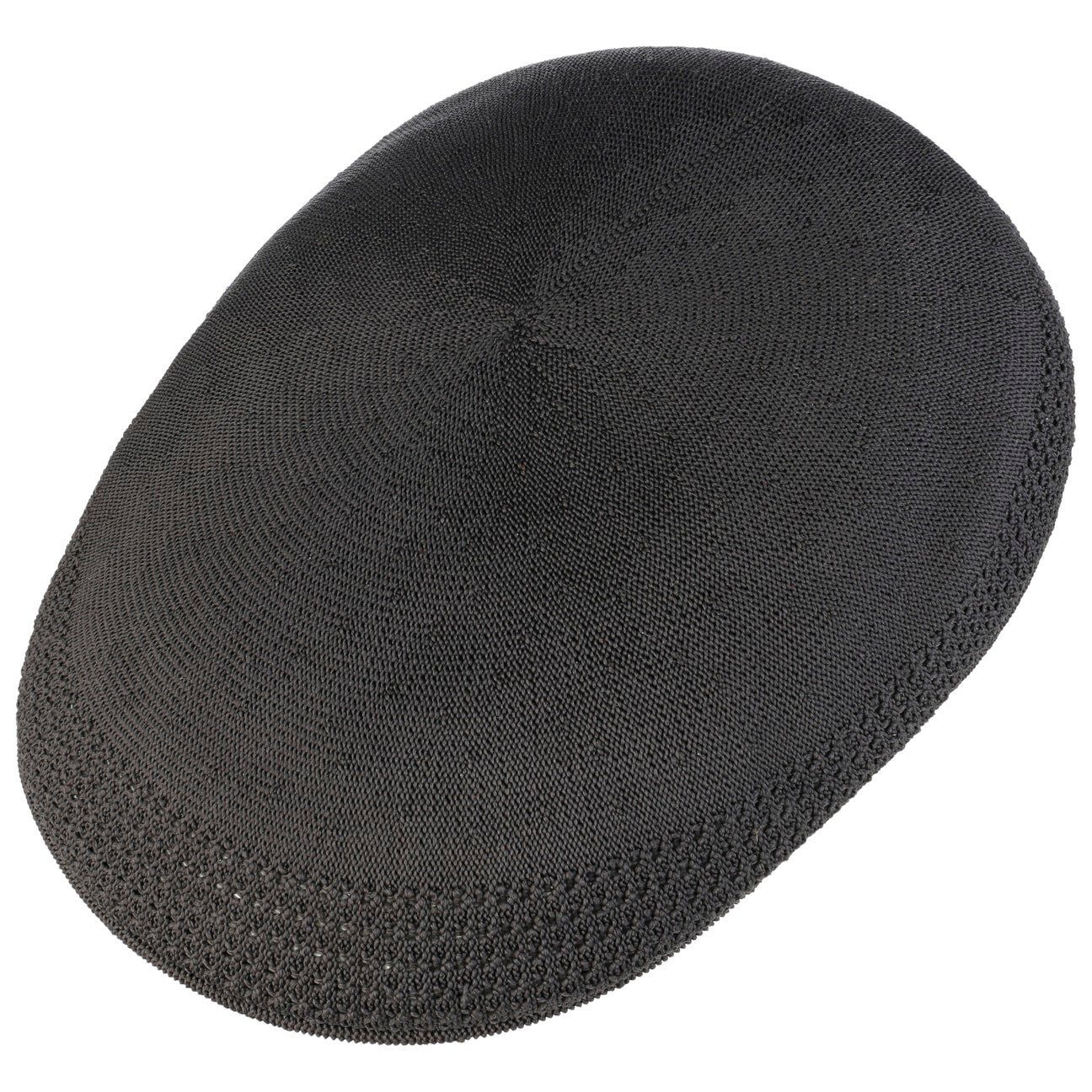 Kangol Flat Cap (1-St) Schiebermütze dunkelgrau mit Schirm