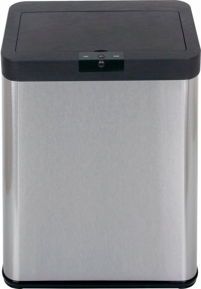 ECHTWERK Mülleimer SQUARE, Infrarot-Sensor, Soft Close Funktion, Fassungsvermögen 48 Liter