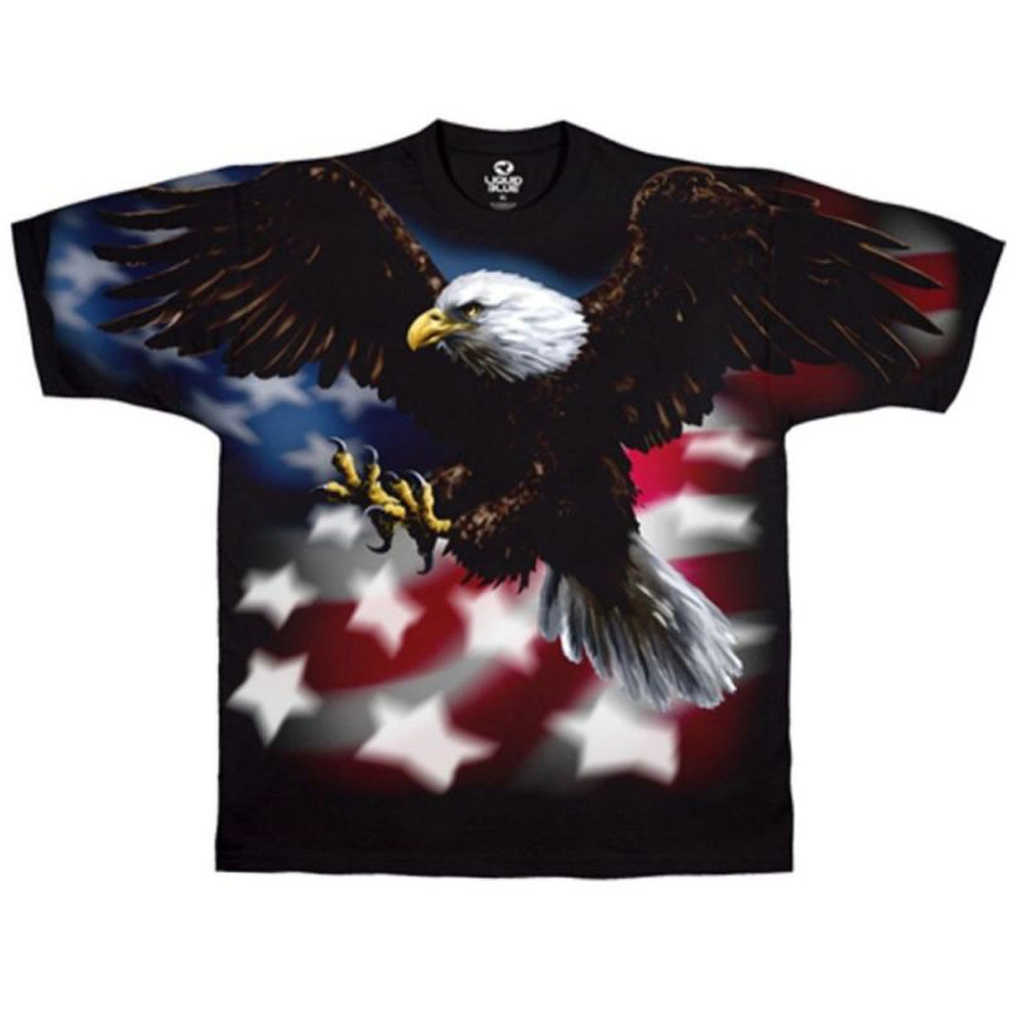 Liquid Blue T-Shirt American Eagle mit Rundumdruck