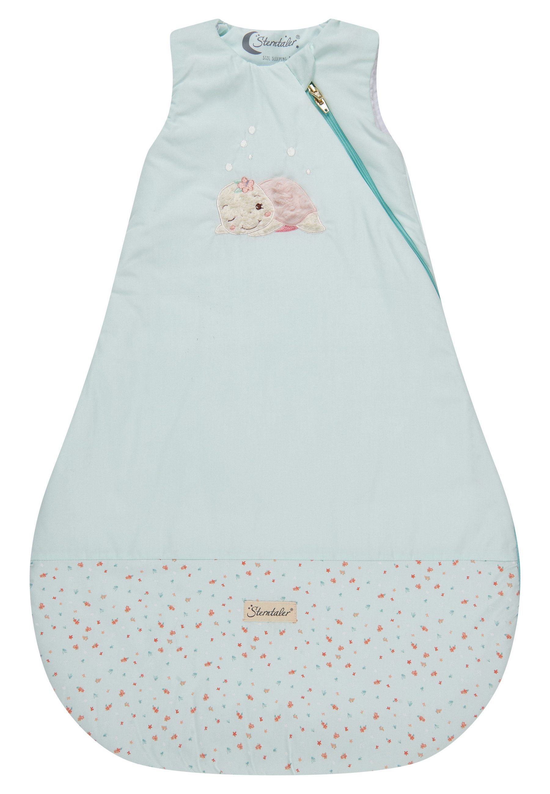 Sterntaler® Babyschlafsack Schlafsack 80cm SCHILDKRÖTE Sally (1 tlg), Polycotton, Hydrocool, wattiert, 2-Wege Reißverschluss, Kabelöffnung