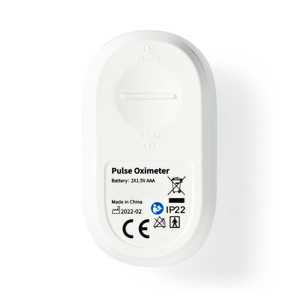 Nedis Pulsoximeter BTHOX10WT, Bluetooth, OLED-Display, 8-Sekunden-Messung für Zuhause und unterwegs