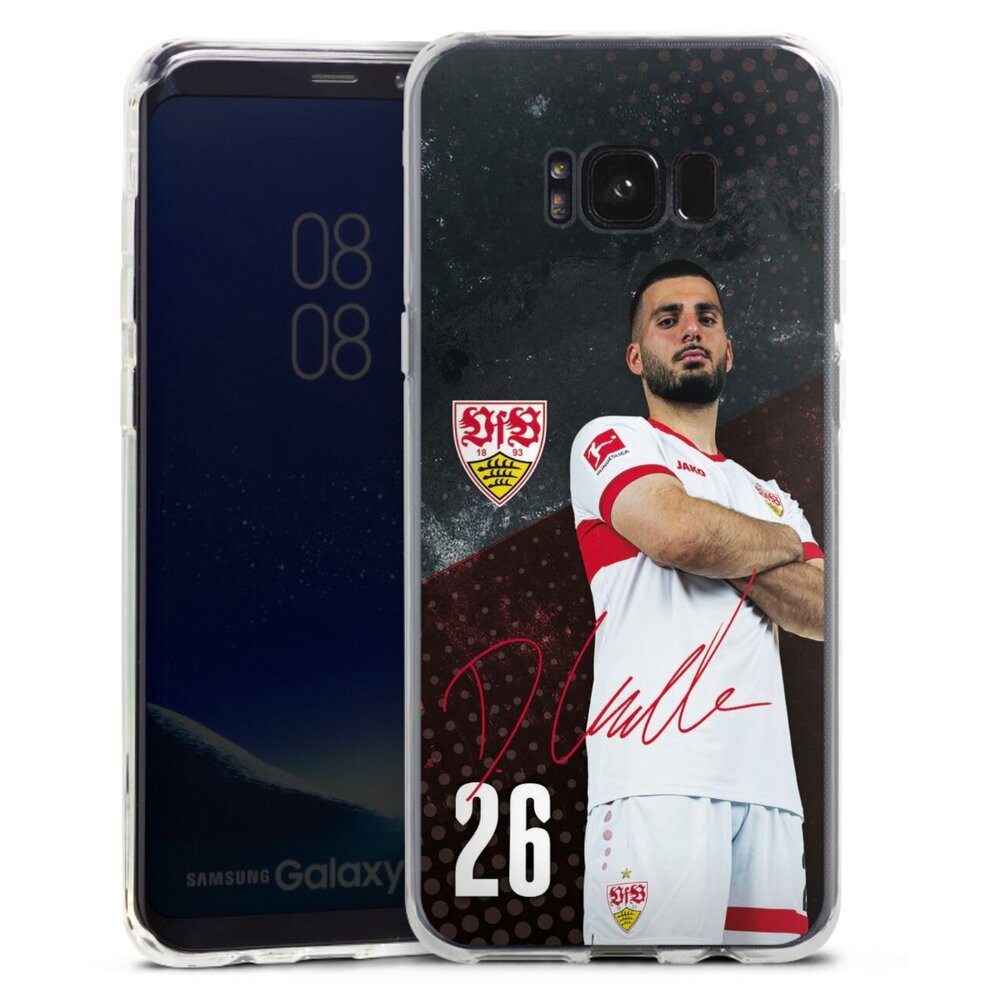 DeinDesign Handyhülle VfB Stuttgart Deniz Undav Offizielles Lizenzprodukt Deniz Undav 24/25, Samsung Galaxy S8 Plus Silikon Hülle Bumper Case Handy Schutzhülle