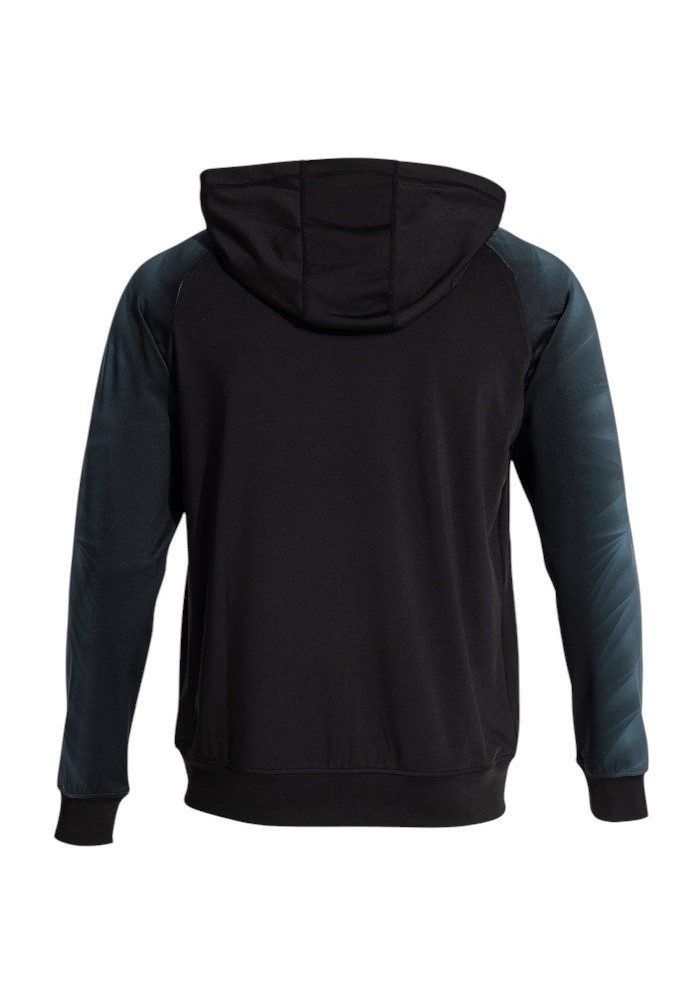 Joma Trainingsjacke Kapuzenjacke Elite XI Full-Zip (Fleece-Futter) schwarz/anthrazitgrau